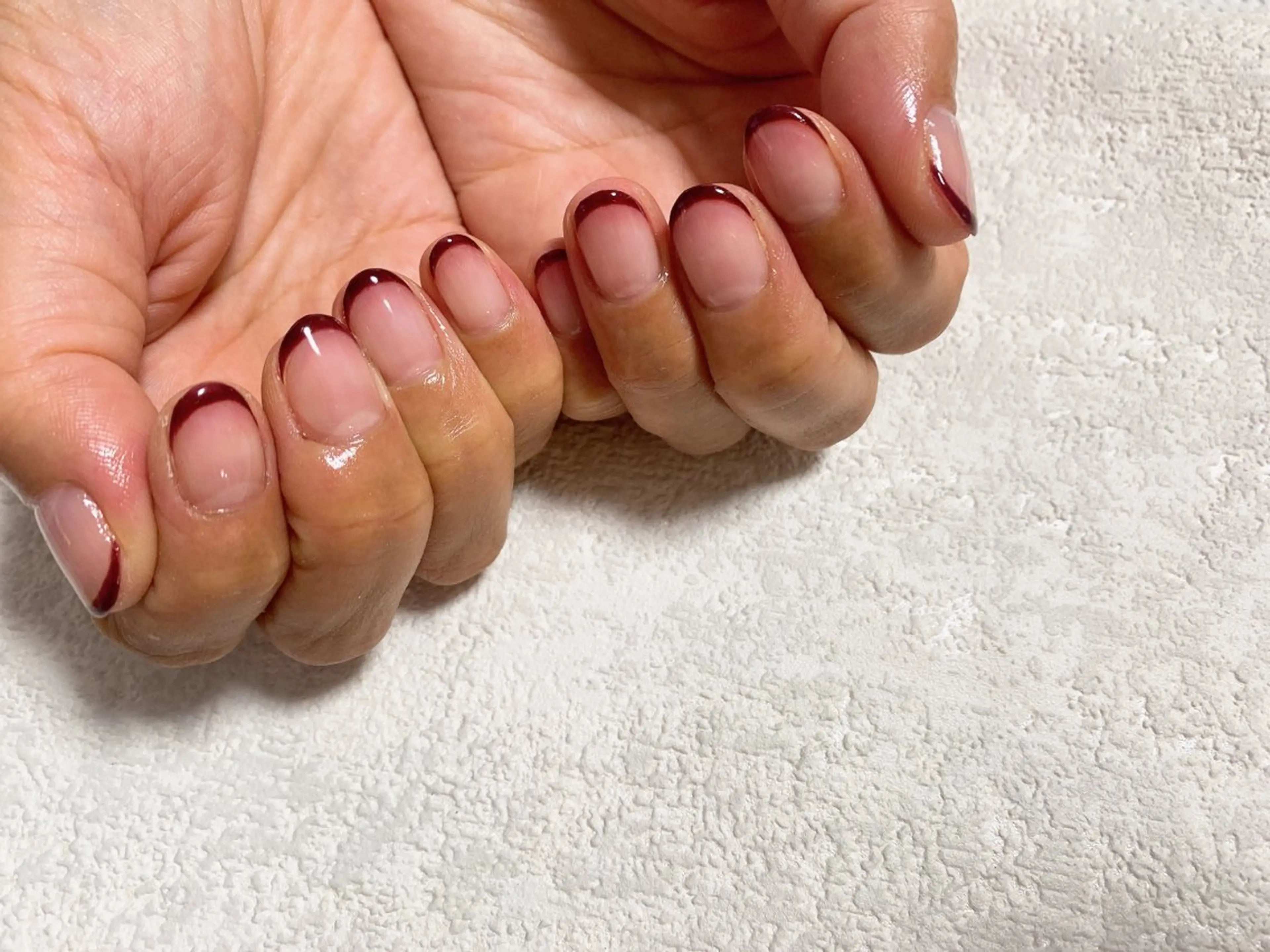 ネイル フレンチネイル ジェルネイル 韓国ネイル メンズネイル パラジェル kiki nail たまプラーザのネイルデザイン