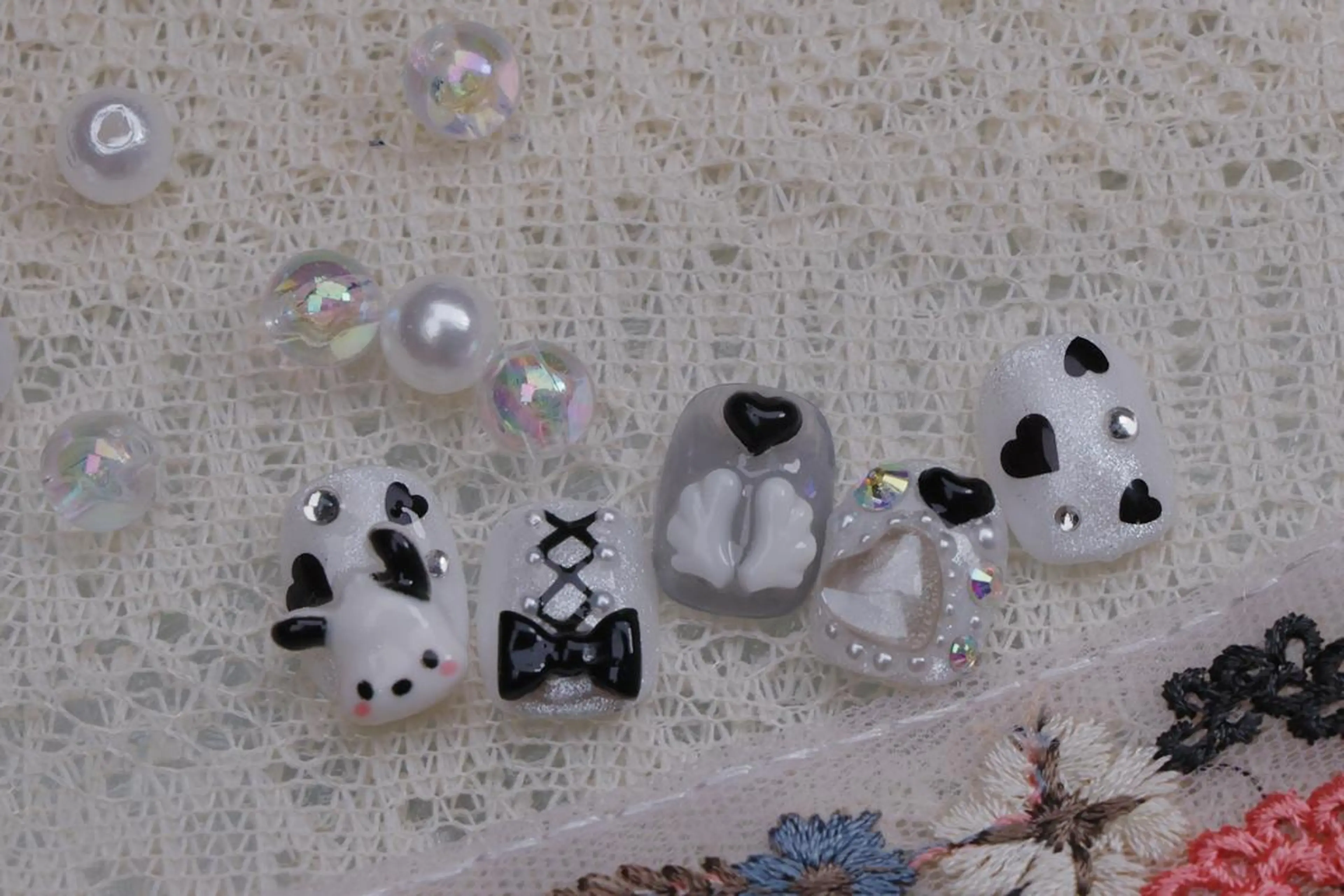 ネイル ハロウィン ロングネイル マグネットネイル スカルプネイル ネイルチップ Mss えりのネイルデザイン