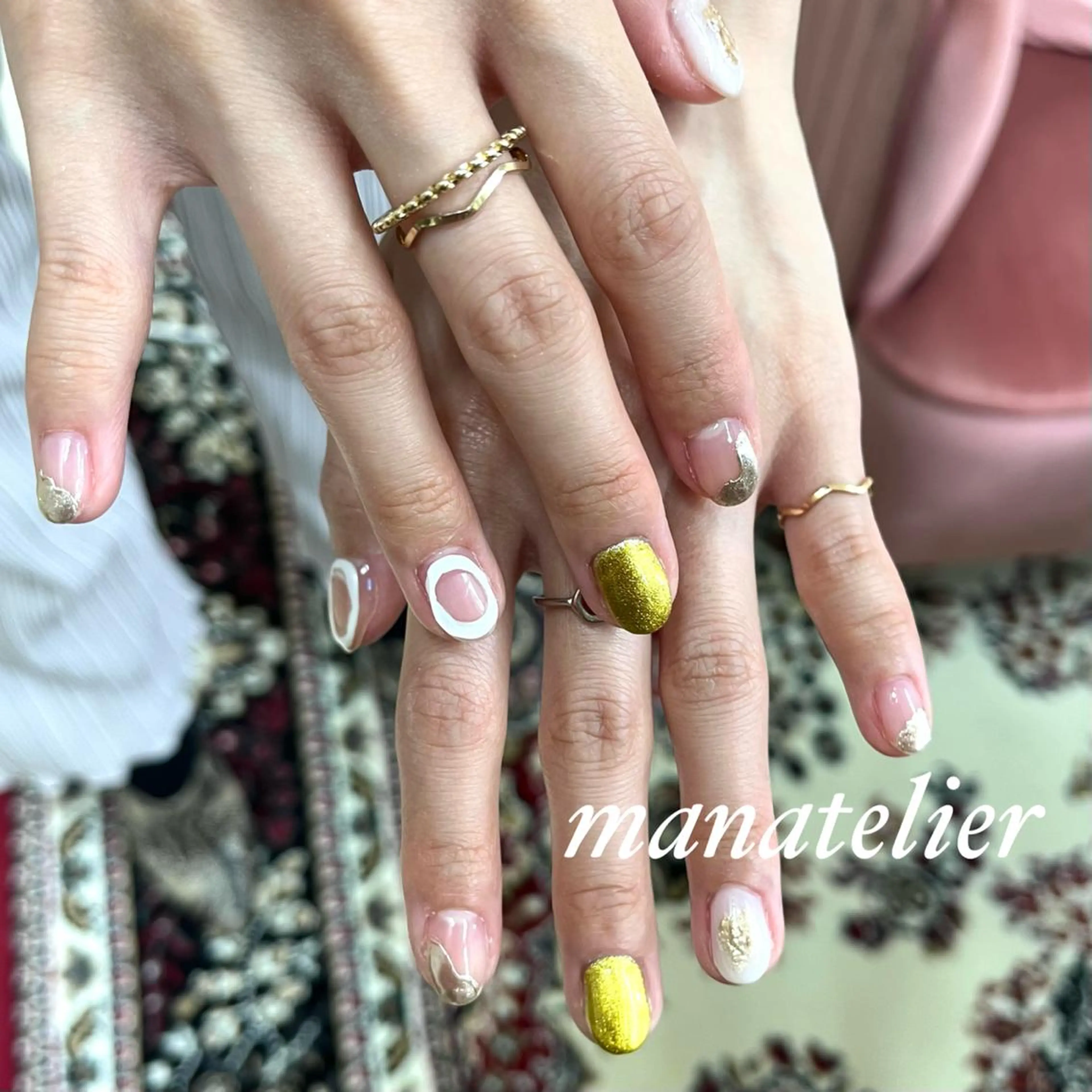 ネイル 持ち込み ニュアンスネイル ハンドネイル manatelier マナトリエのネイルデザイン