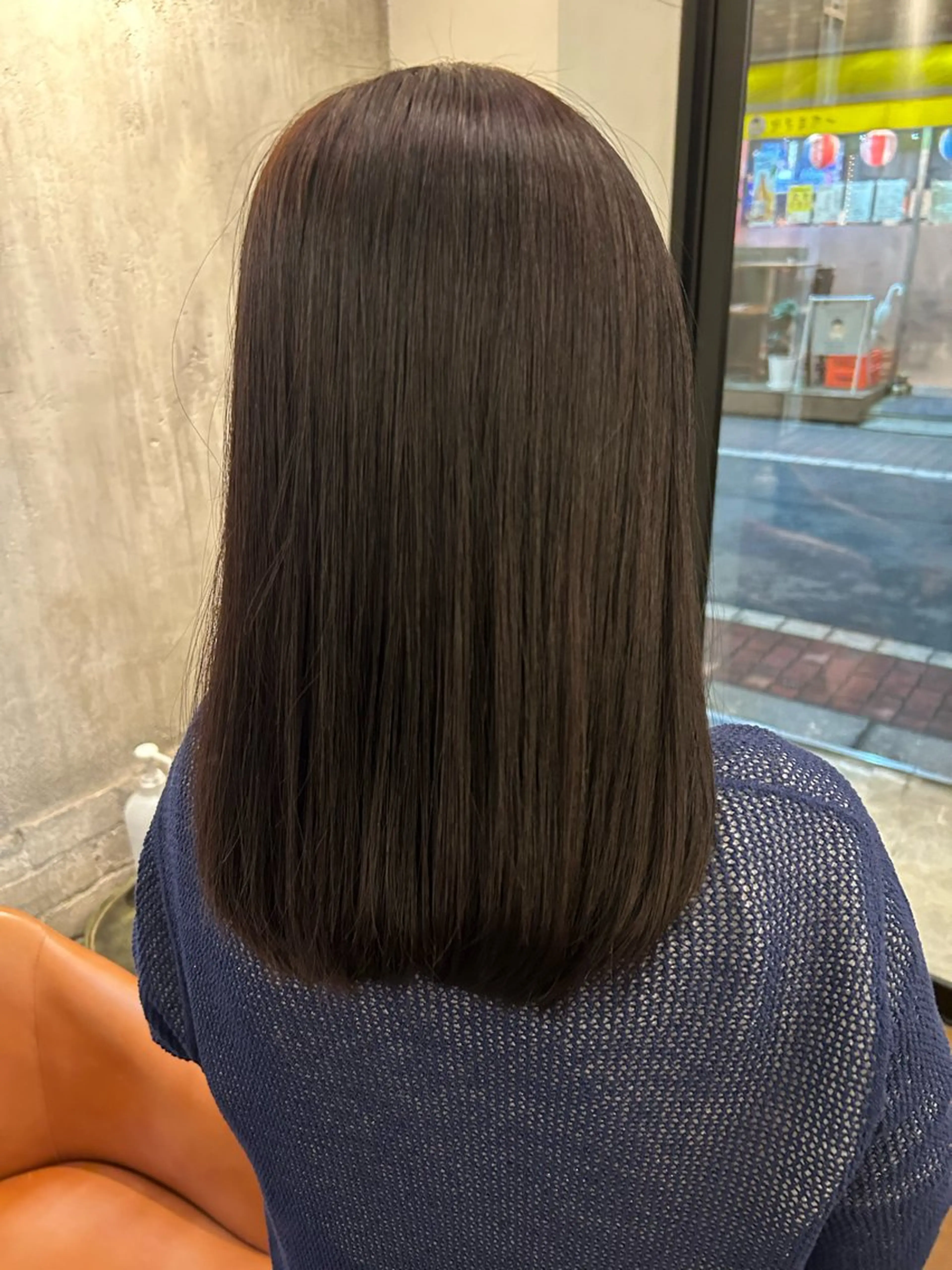 セミロング カラー 縮毛矯正 宗岡 省吾のヘアスタイル