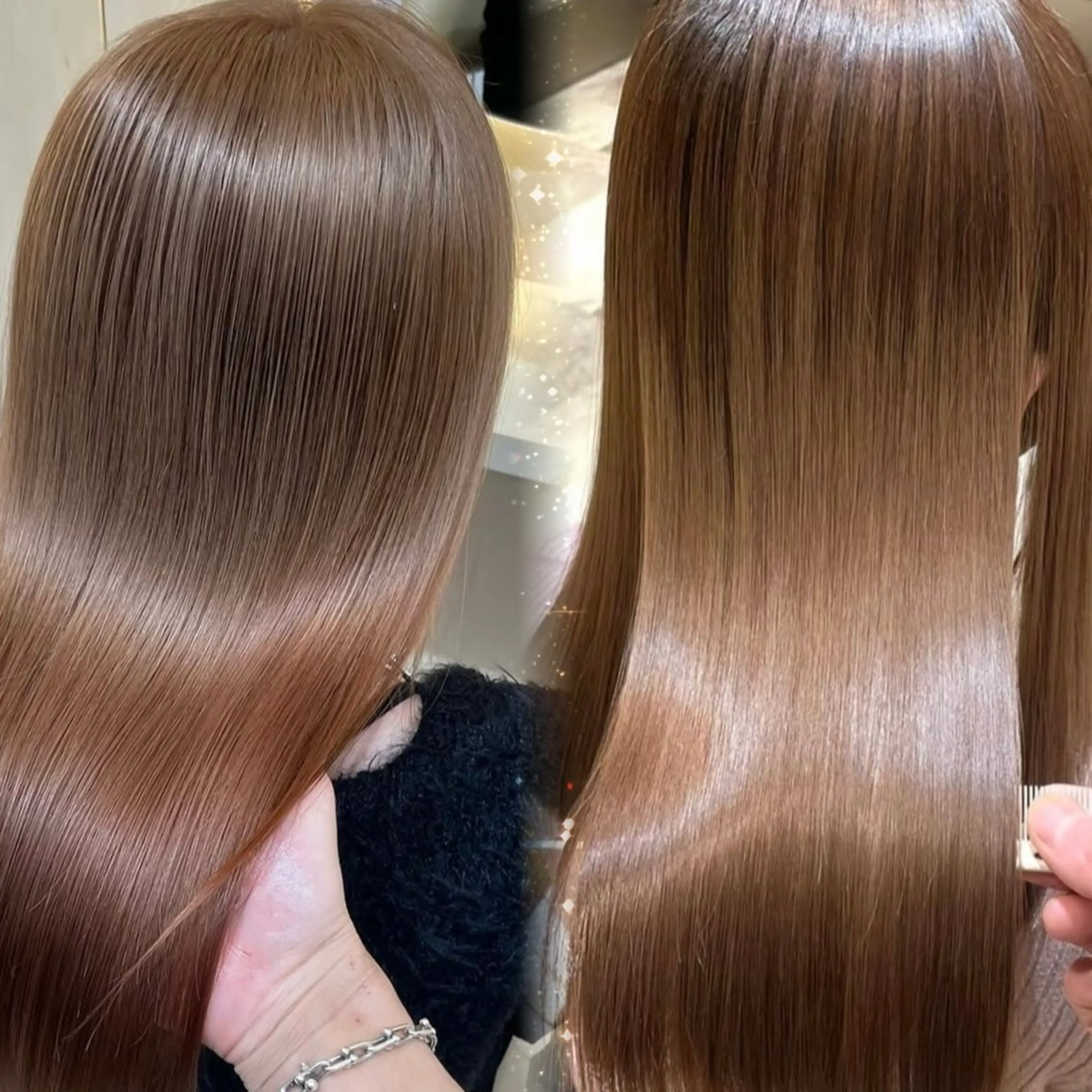 ロング カラー パーマ ブリーチ 透明感カラー ハイトーンカラー 縮毛矯正 カット ヘアカラー 縮毛矯正 トリートメント 透明感カラー/艶髪/ 縮毛矯正/たくまのヘアスタイル