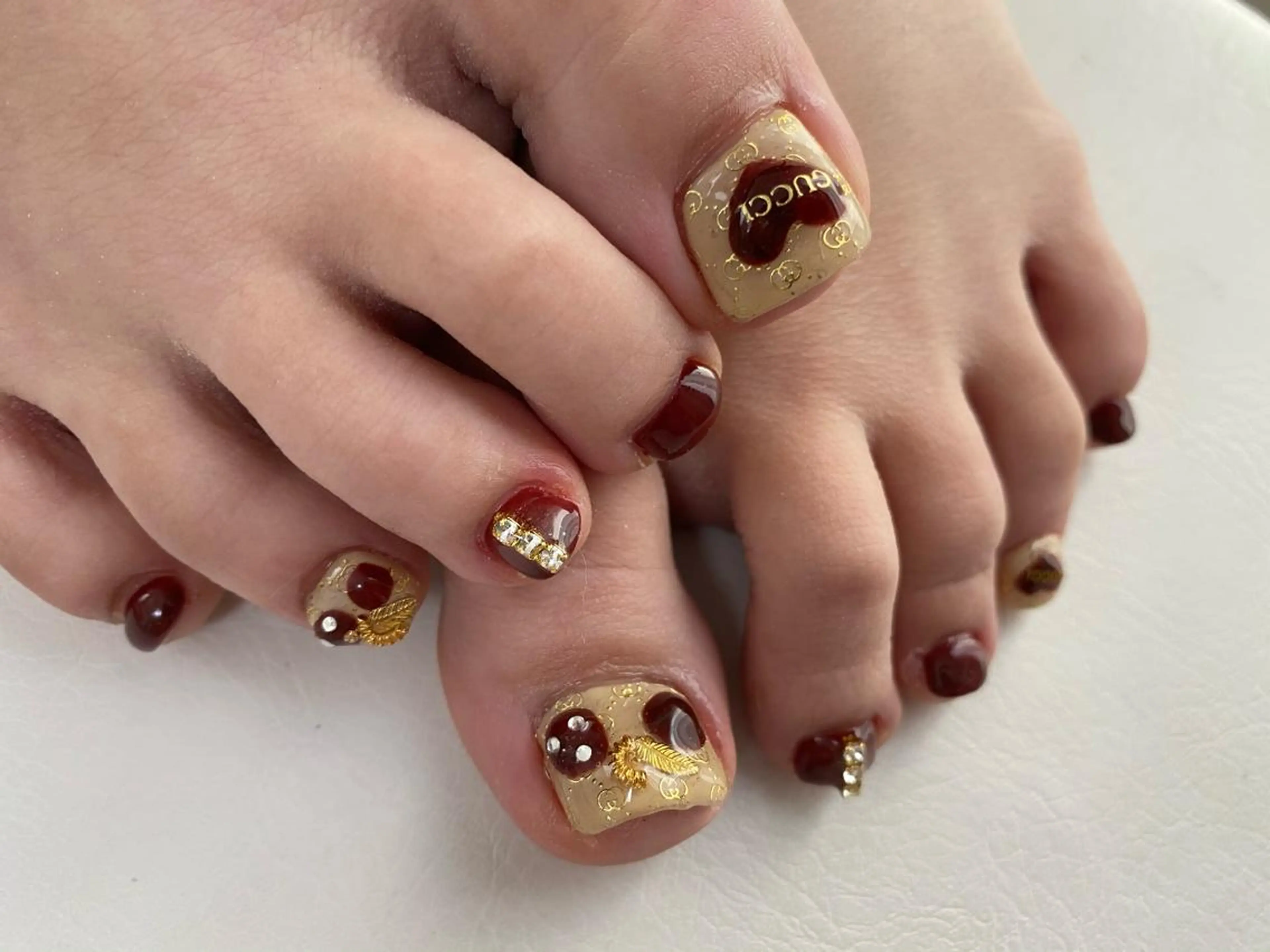 ネイル フットネイル Mana‪ ‪·͜· ❤︎‬のネイルデザイン