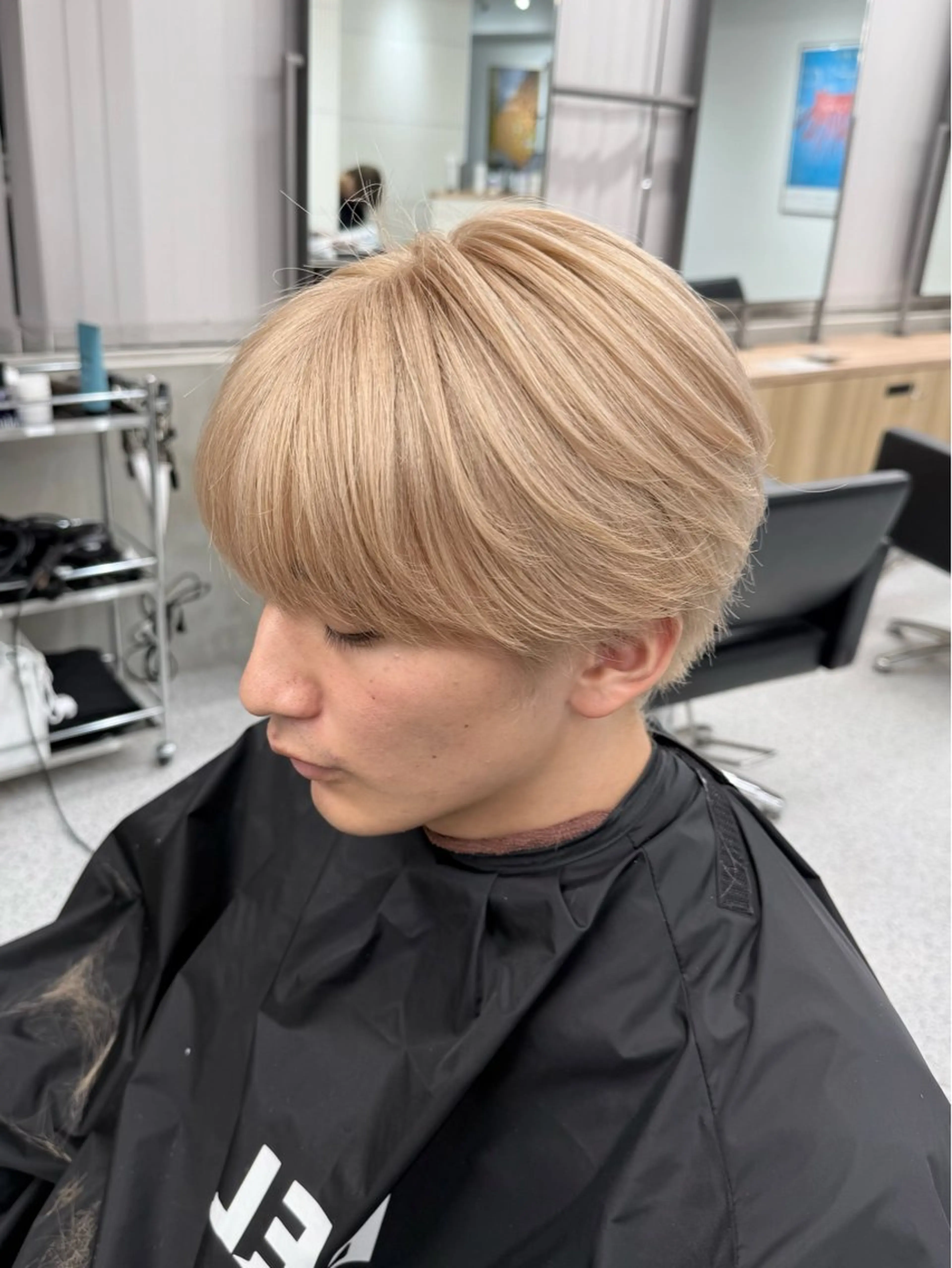 メンズ 💍透明感 💖艶ミルクティーのヘアスタイル