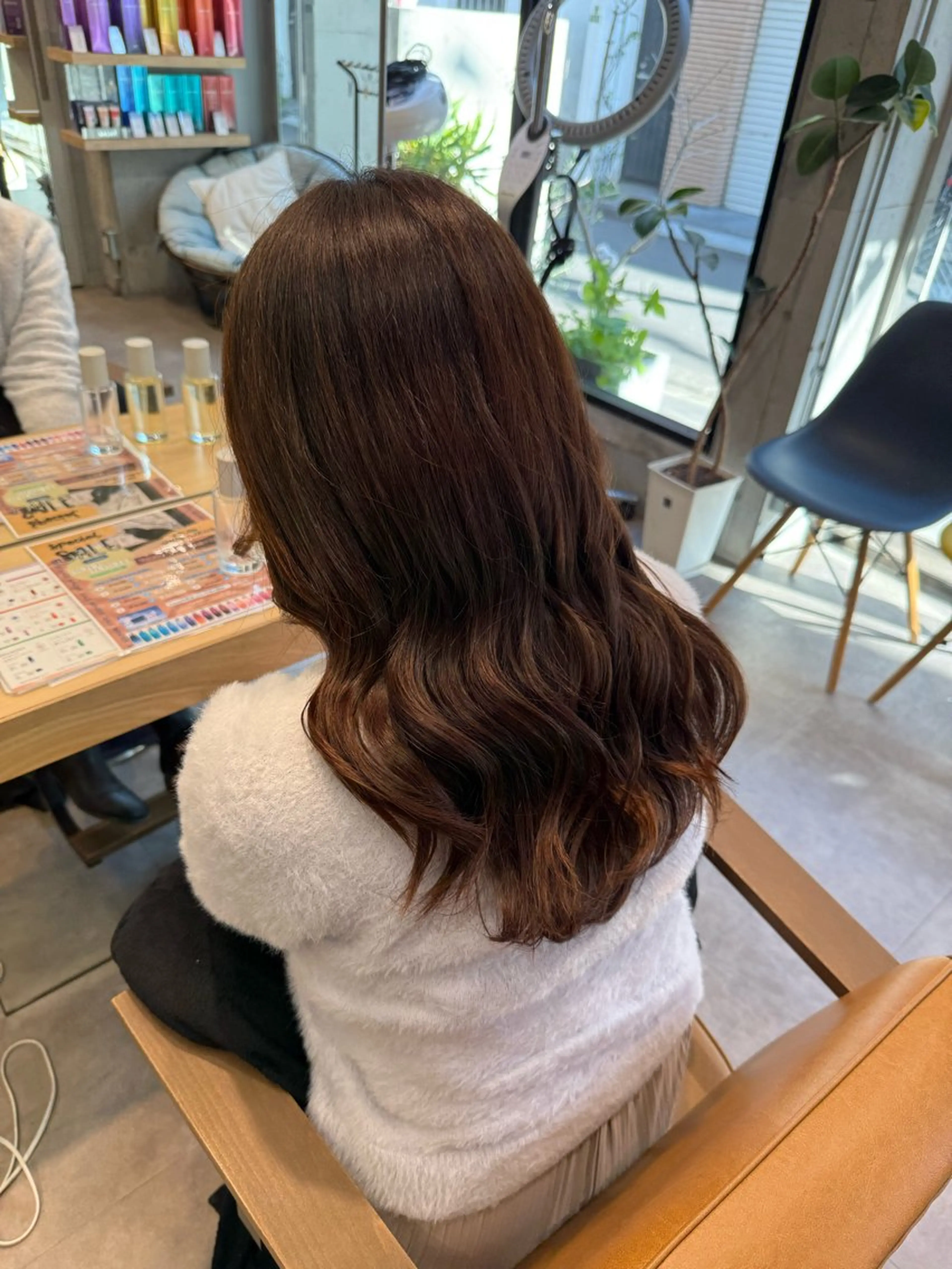 ロング カラー カット ヘアカラー トリートメント ヘアセット 透明感/艶カラー/ 暖色/ゆな🫧のヘアスタイル