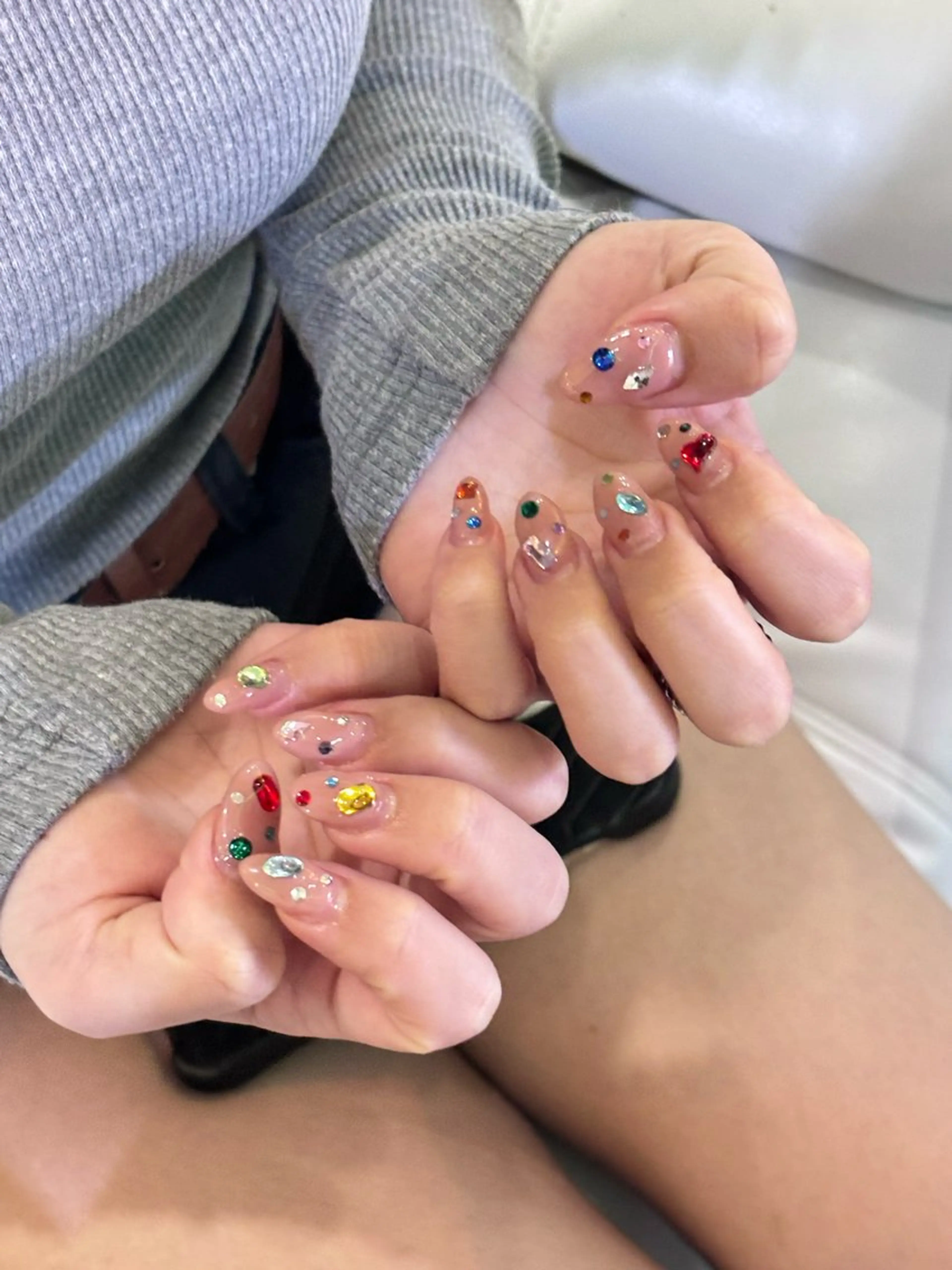 ネイル ハンドネイル ︎✧韓国/ワンホン myu︎✧のネイルデザイン