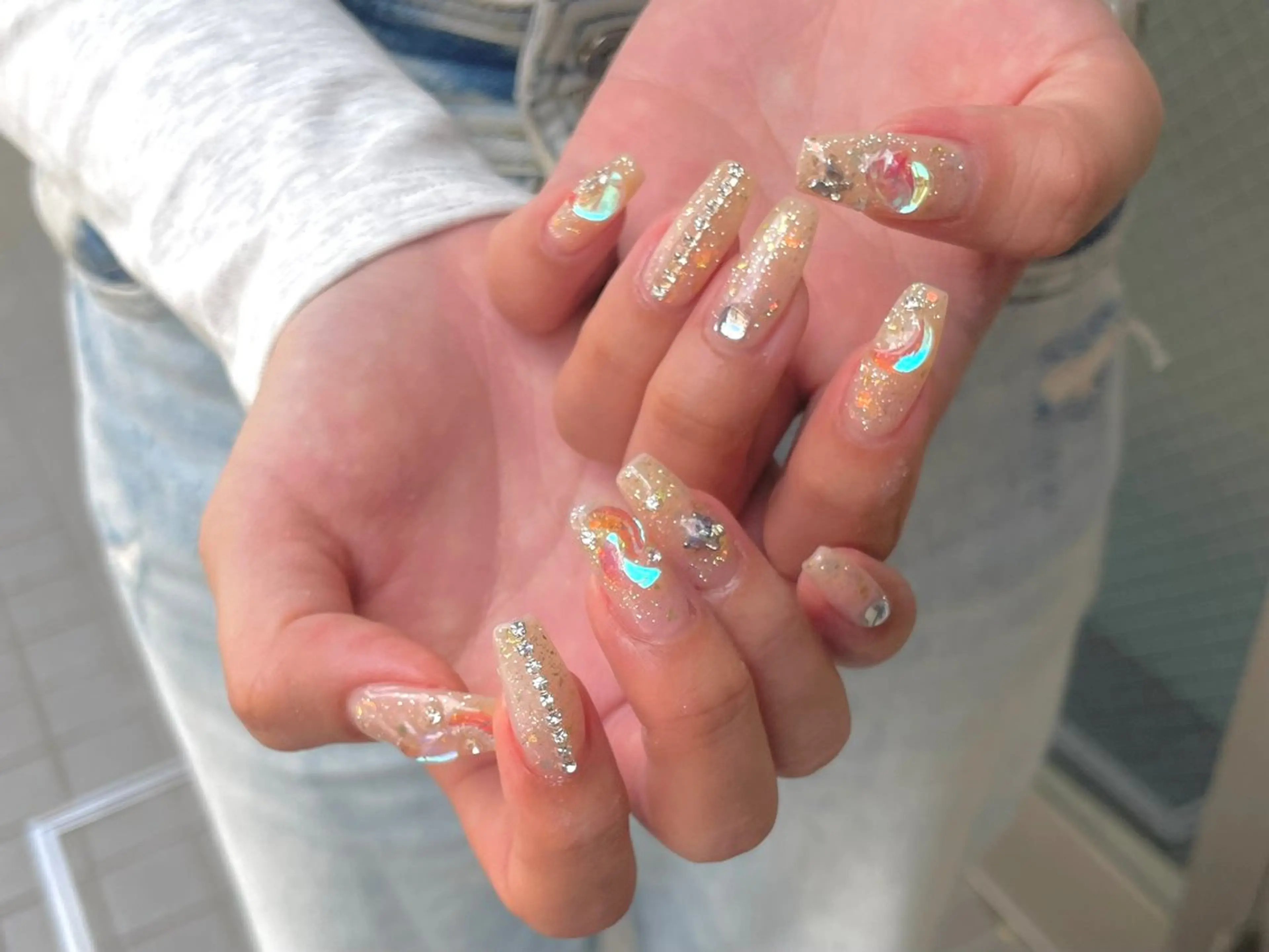 ネイル 氷ネイル・うるうるネイル Malama Nailのネイルデザイン