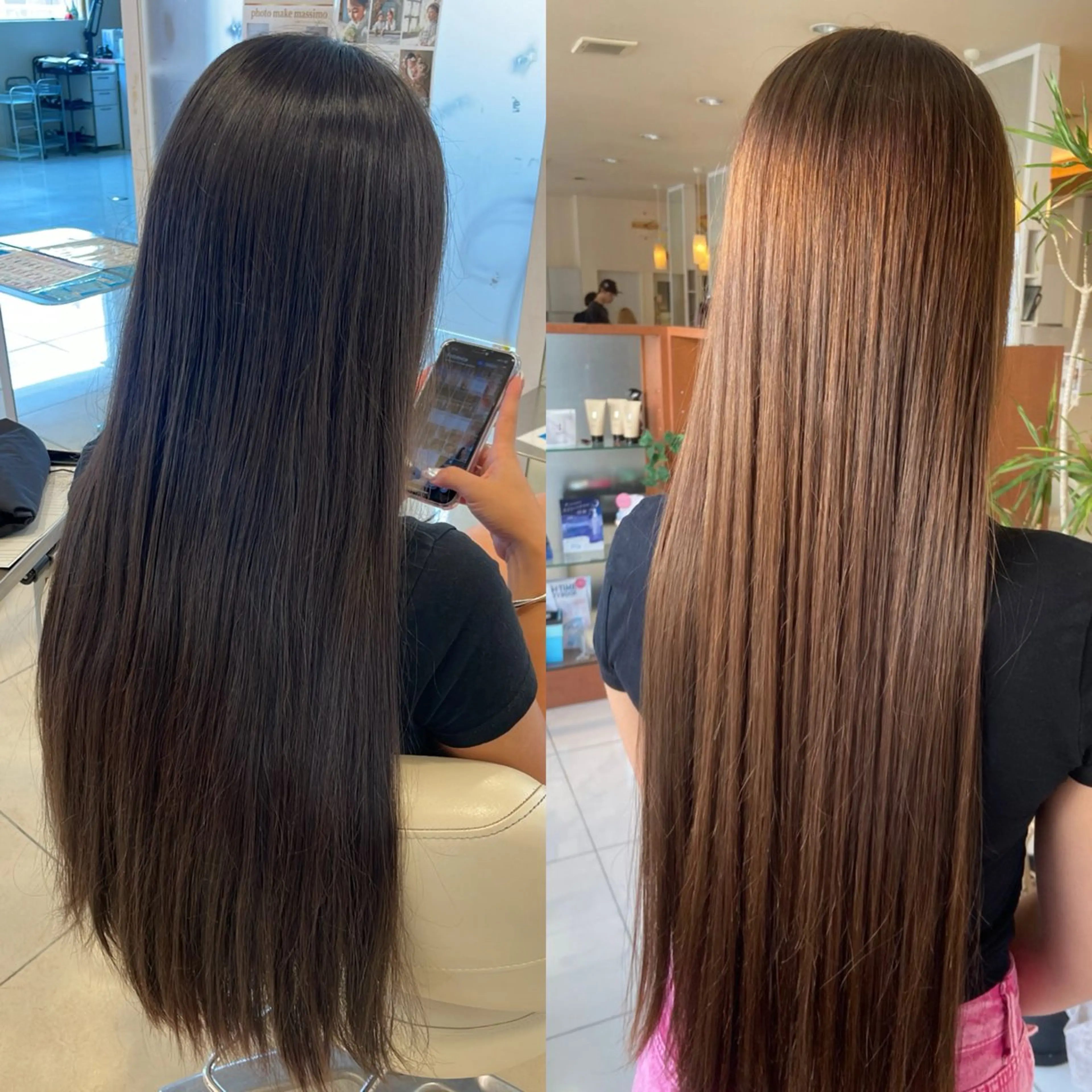 🌺ブリーチなしWカラー🌺🫧カラーエステ🫧 ✖︎  Aujua 2ステップトリートメント💫の写真