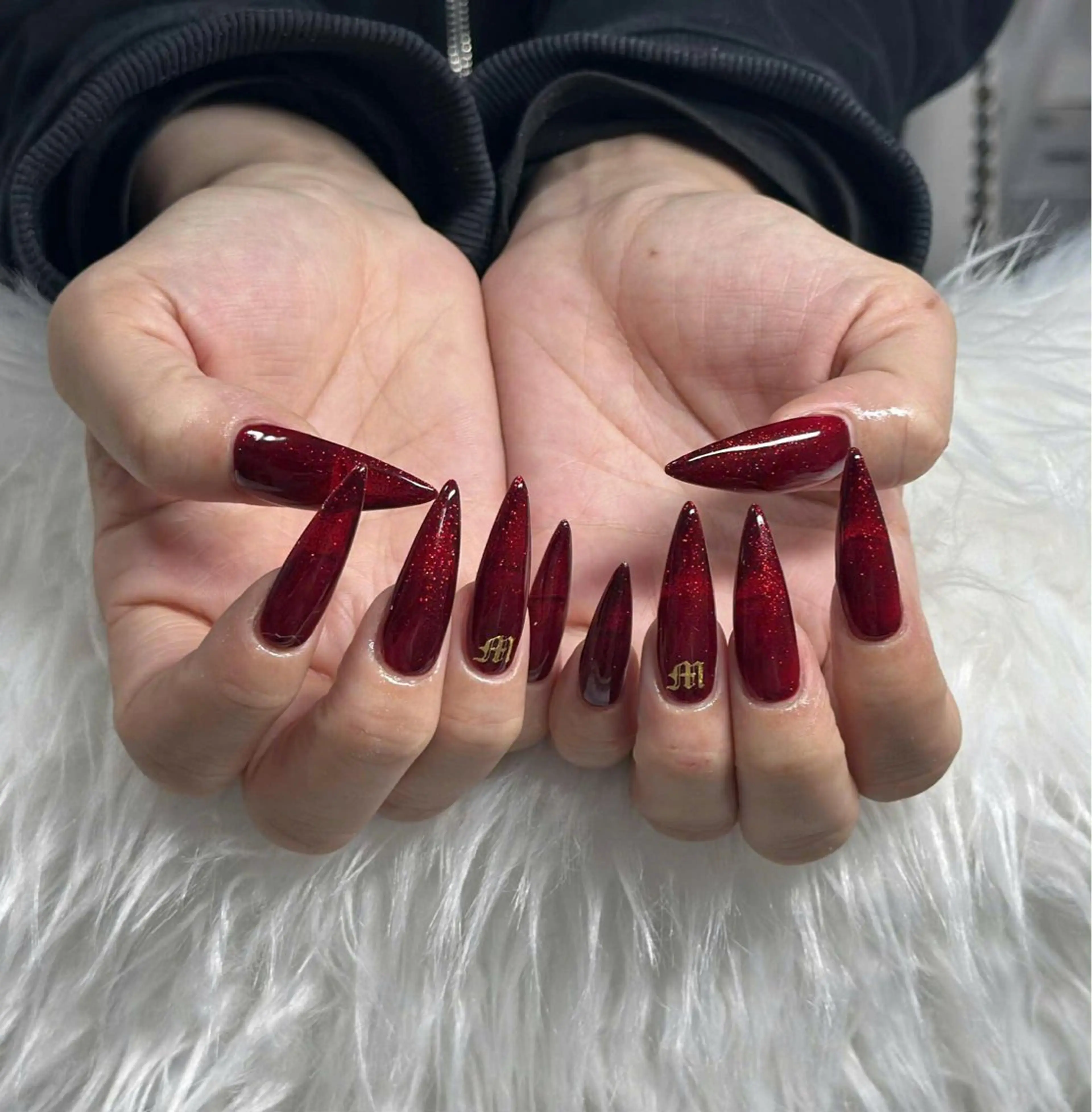 ネイル フレンチネイル ジェルネイル ハロウィン 韓国ネイル マグネットネイル ハンドネイル Hbaby nailのネイルデザイン