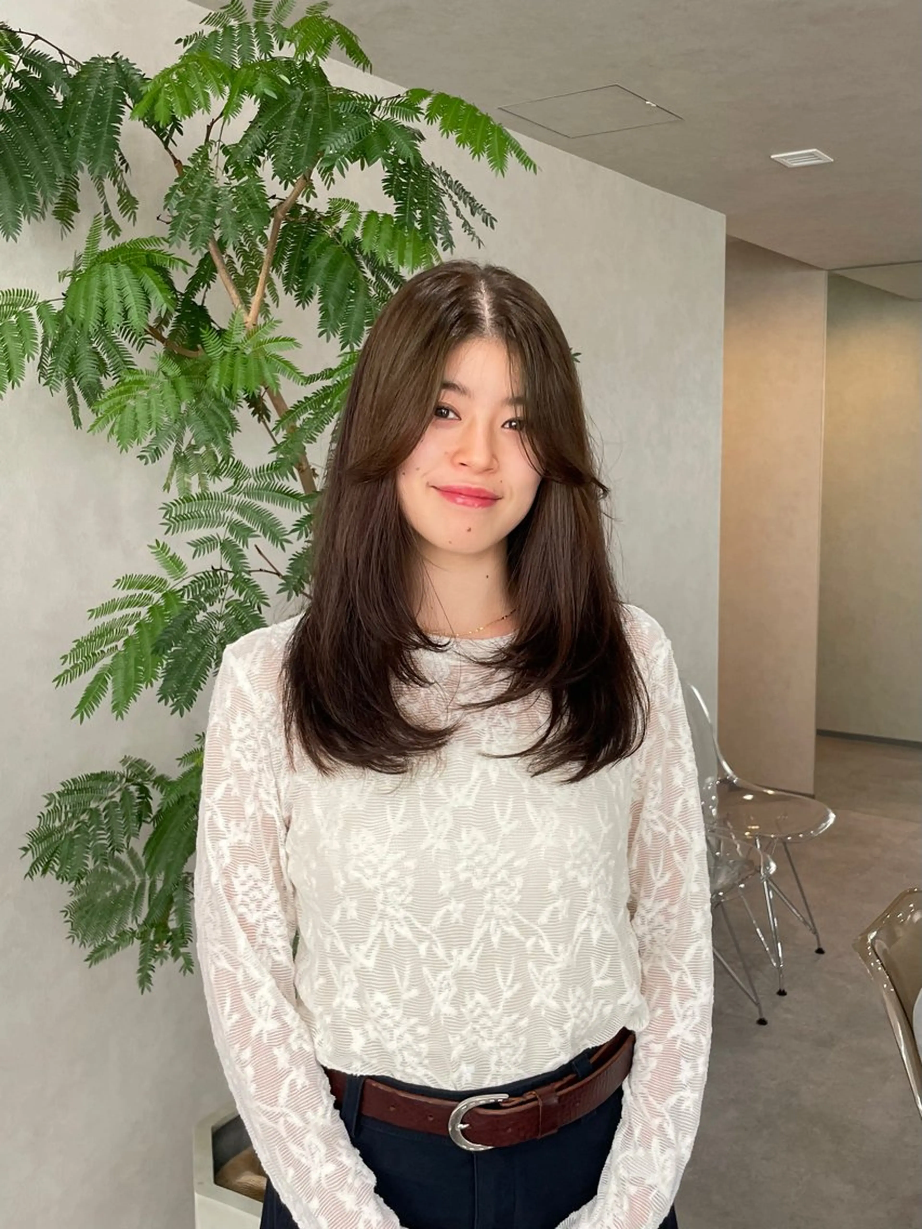 ロング カラー 🍐透明感カラー🍐 レイヤーカットのヘアスタイル