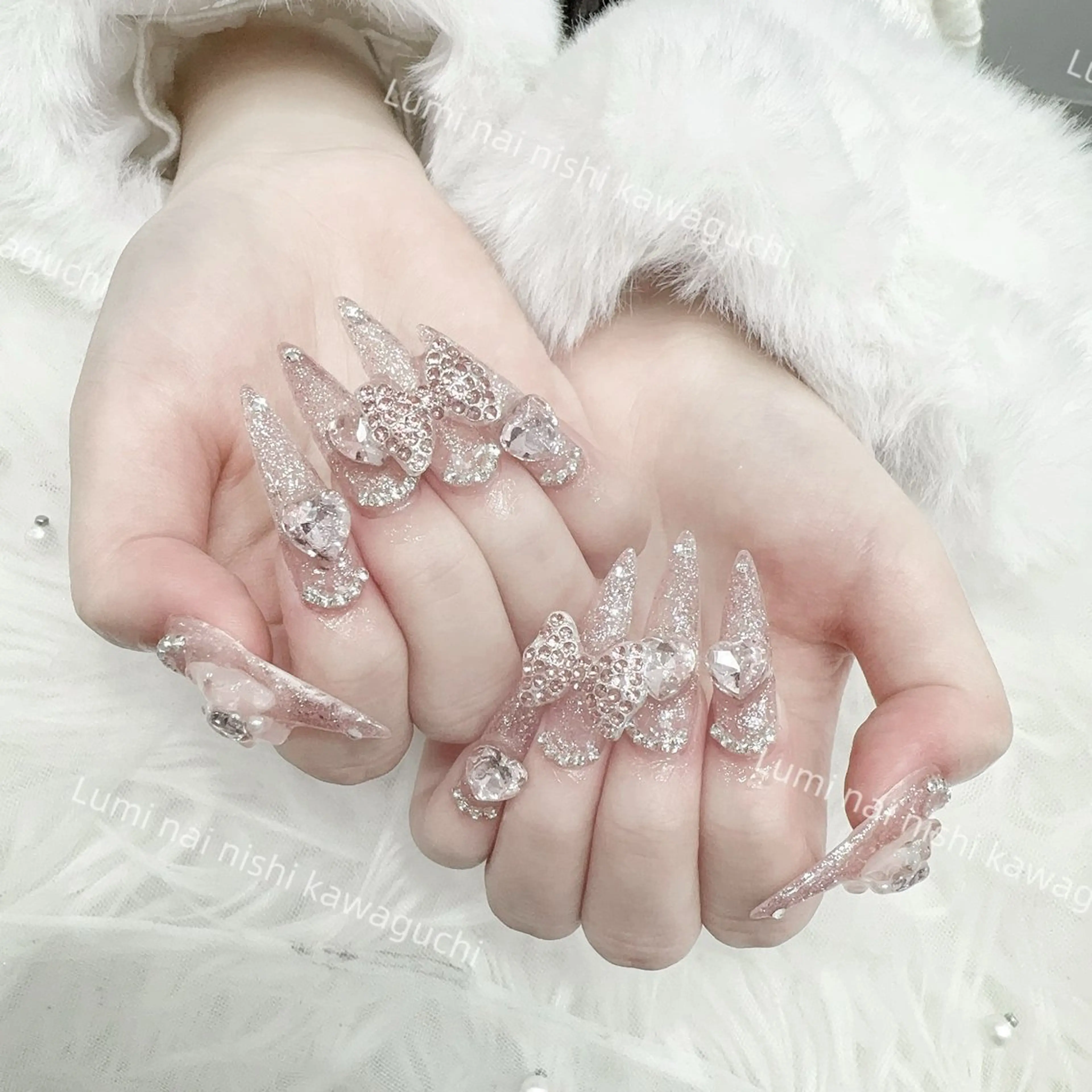 ネイル フットネイル ジェルネイル キラキラネイル オフィスネイル ピンク Lumi Nail Salonのネイルデザイン