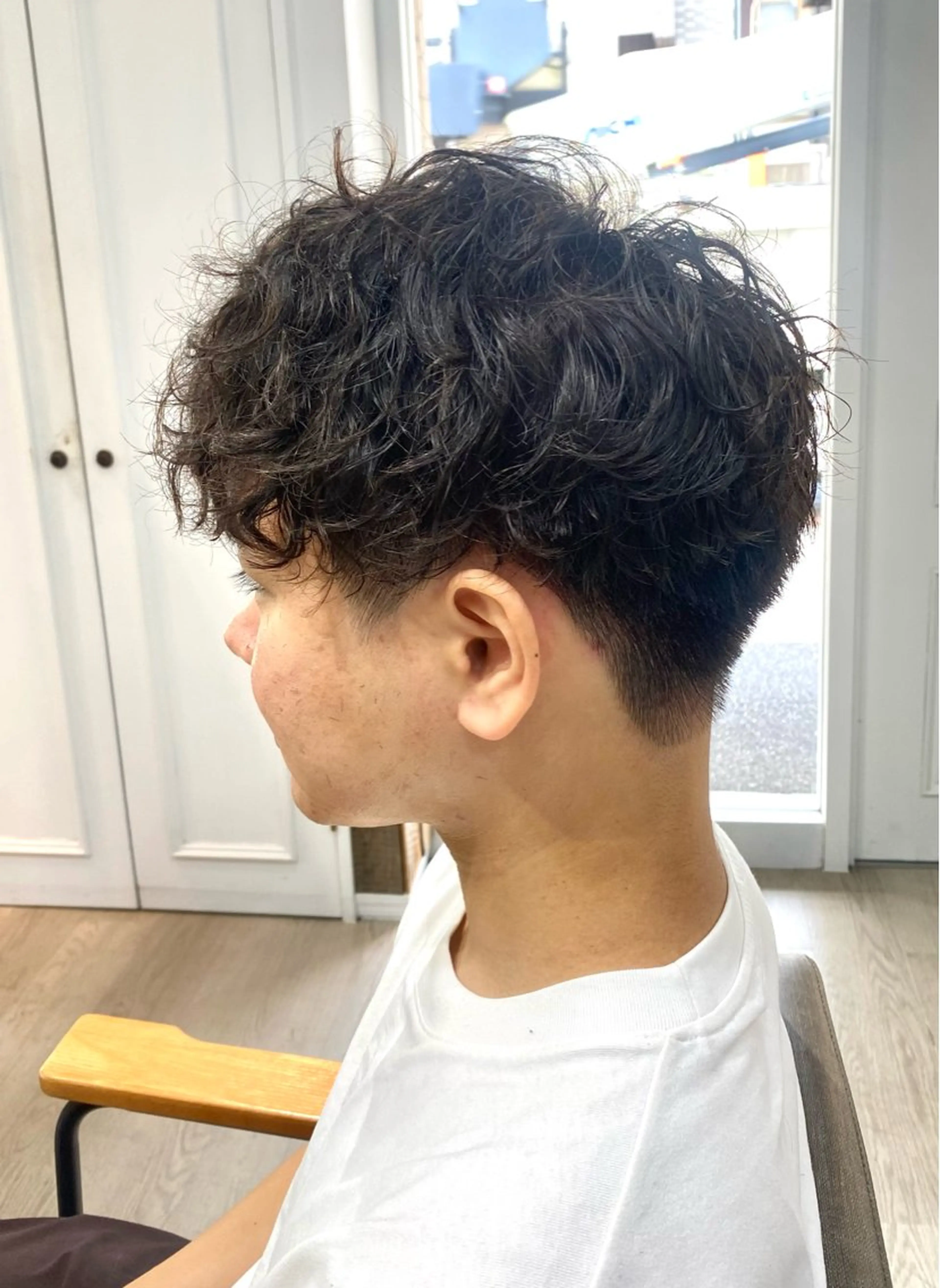 ショート パーマ メンズ メンズ特化美容師/ スチャスティニーのヘアスタイル