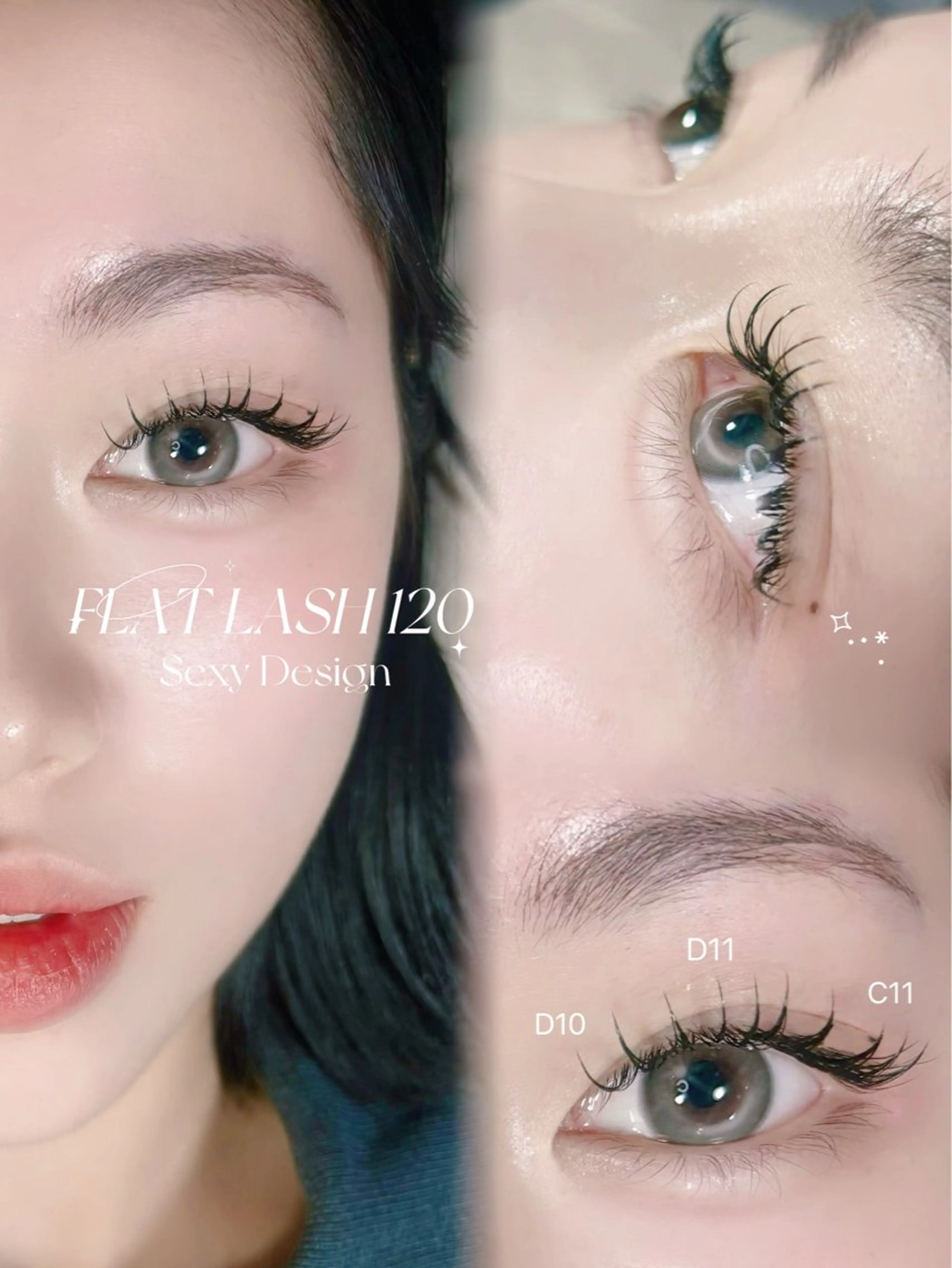 【シングル】フラットラッシュ100​〜​160本🎀極柔&最軽量◎の写真