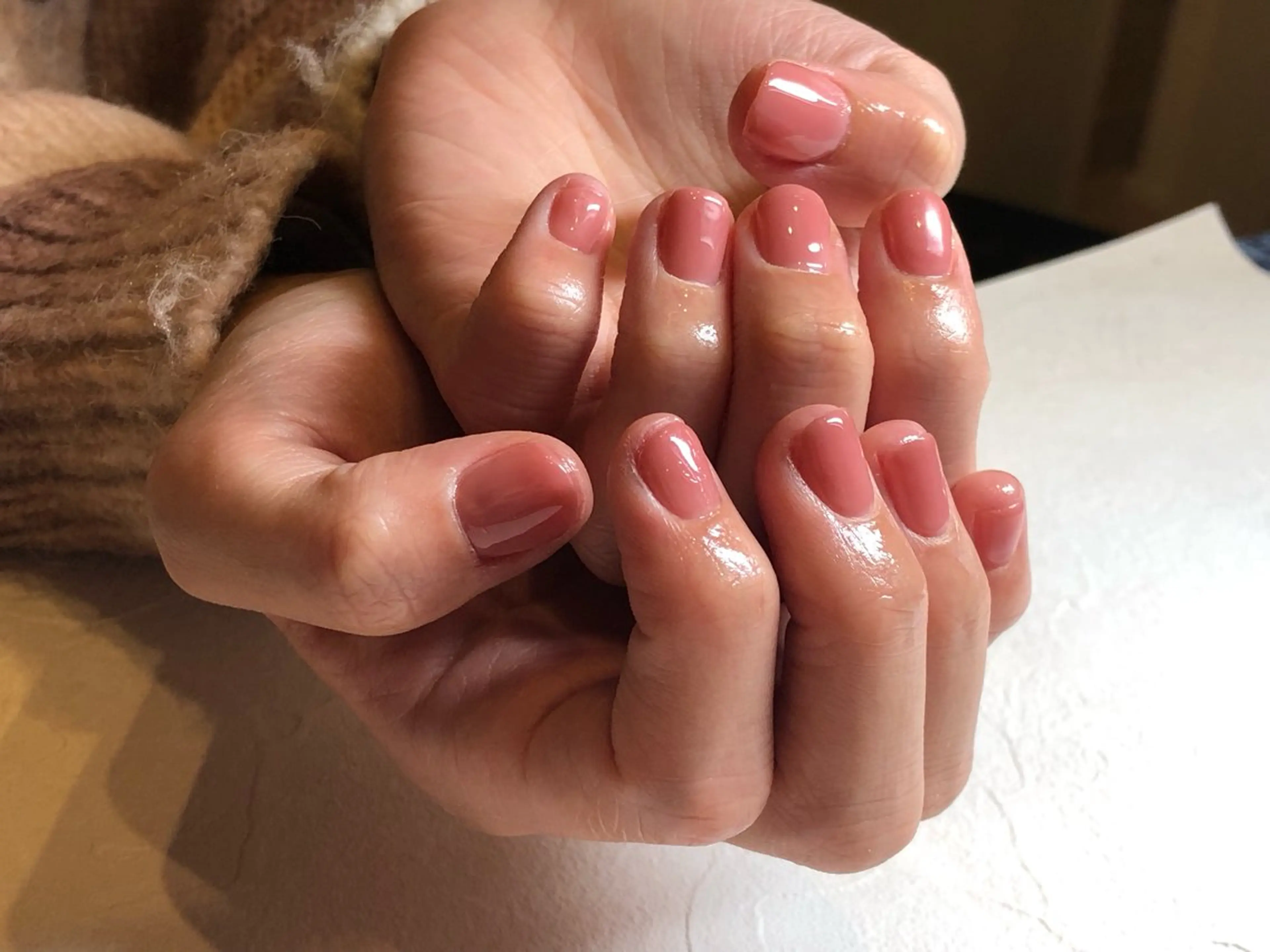 ネイル ワンカラーネイル ピンク nail _anpのネイルデザイン