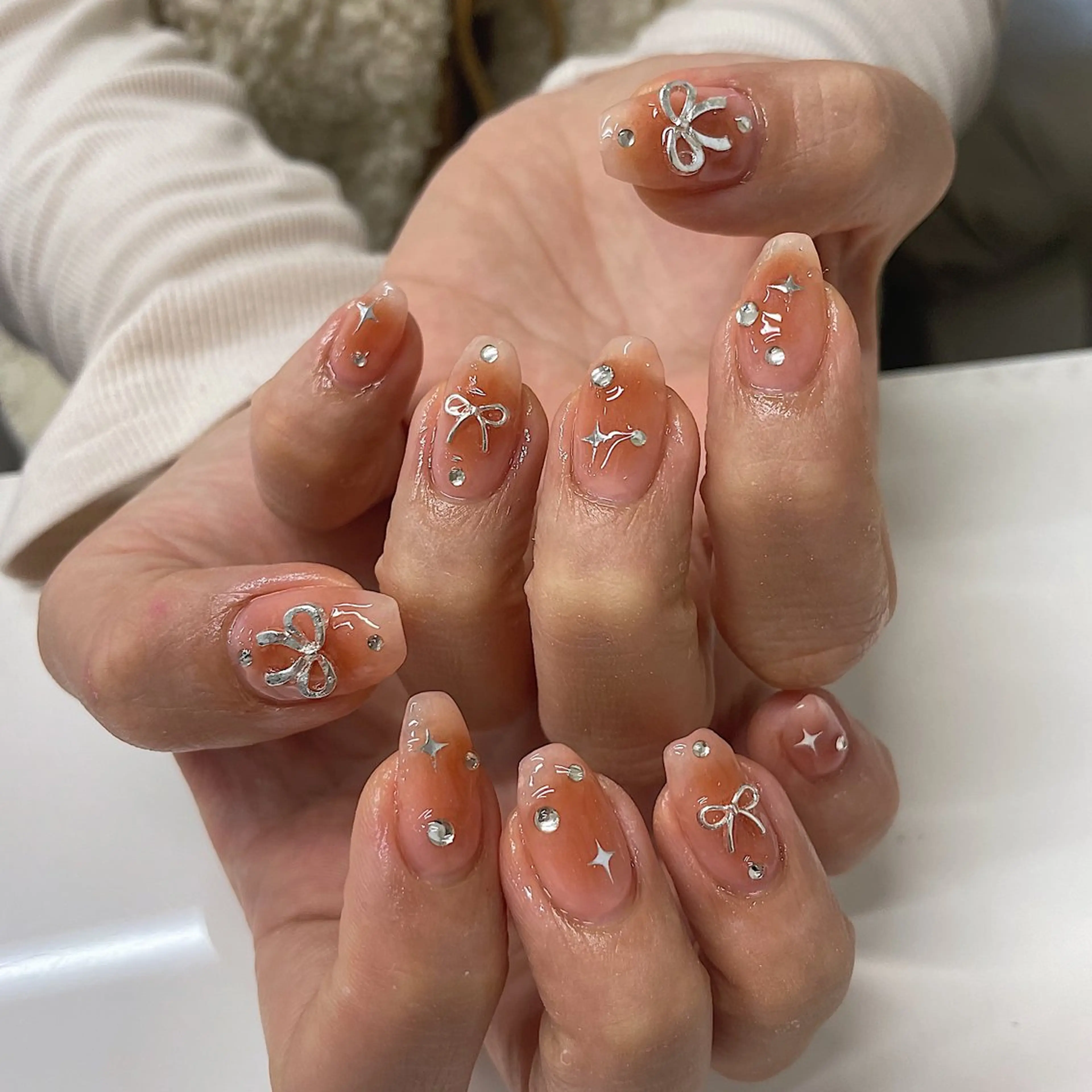 ネイル チークネイル 🌴konami 4U NAIL🥥のネイルデザイン