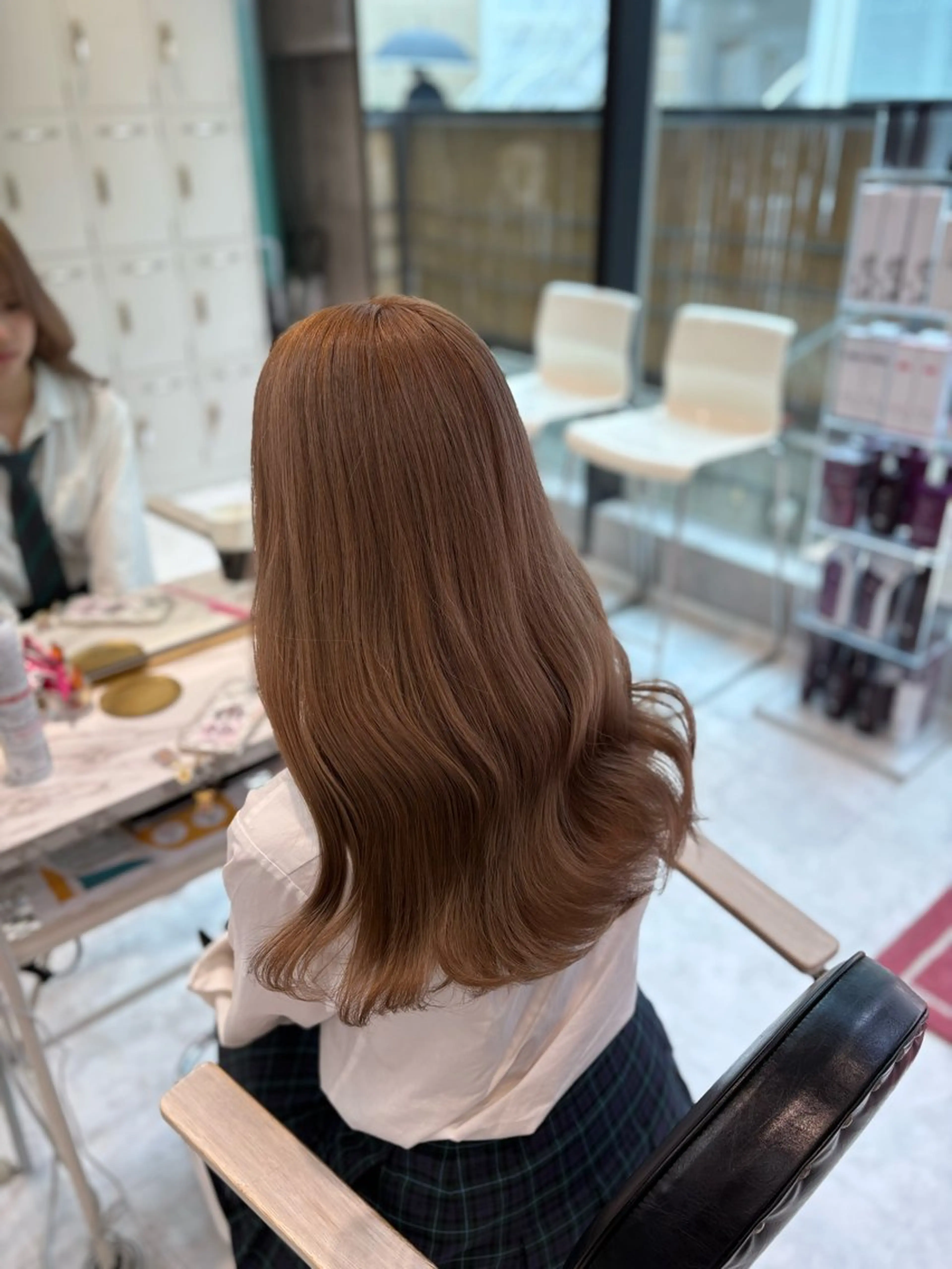 ロング カラー ヘアカラー トリートメント ヘアセット 色落ち綺麗🩰ハイ トーン🎀RINKAのヘアスタイル