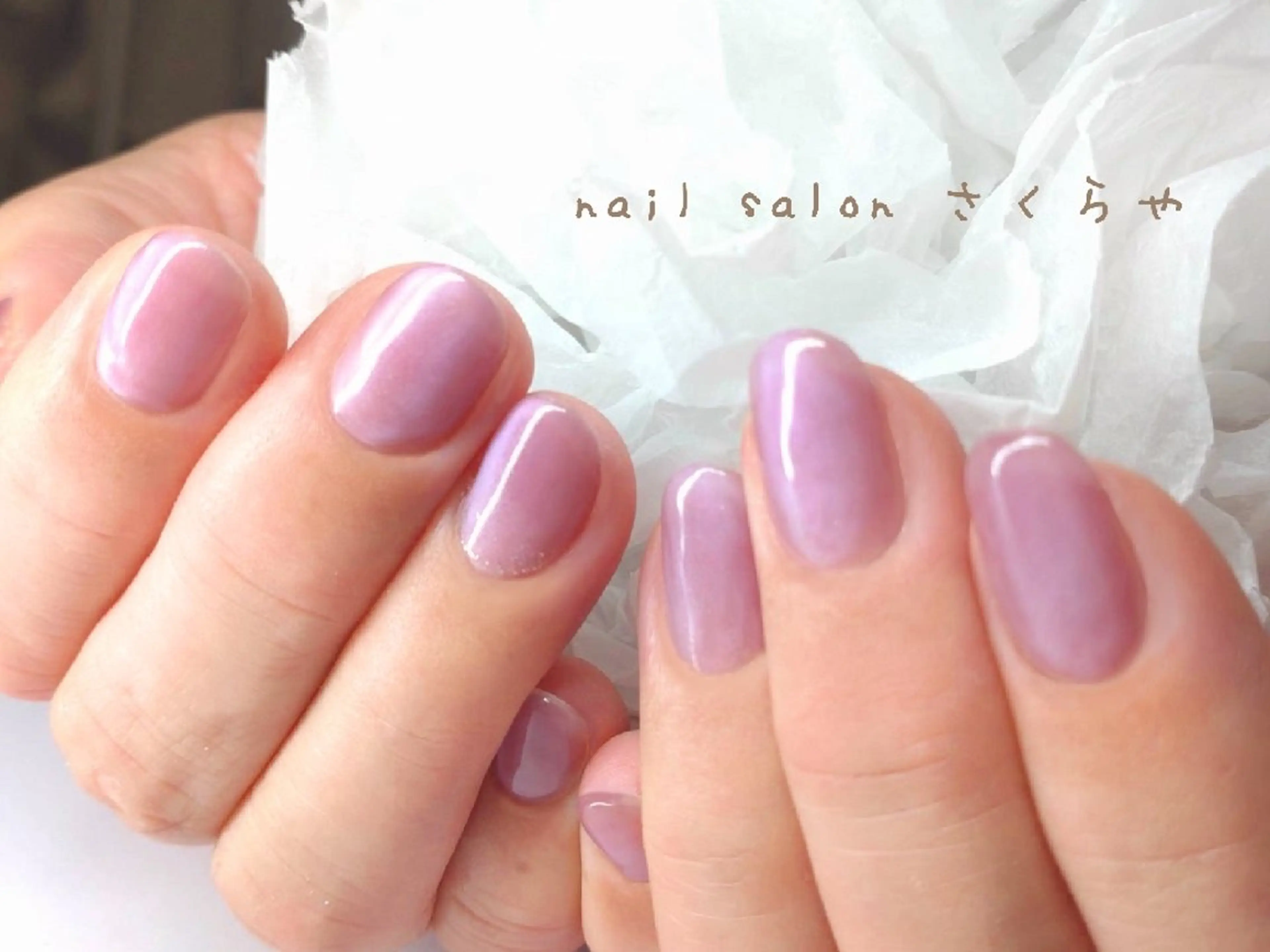 ミディアム ハンドネイル さくらや❤ パラジェル使用のネイルデザイン