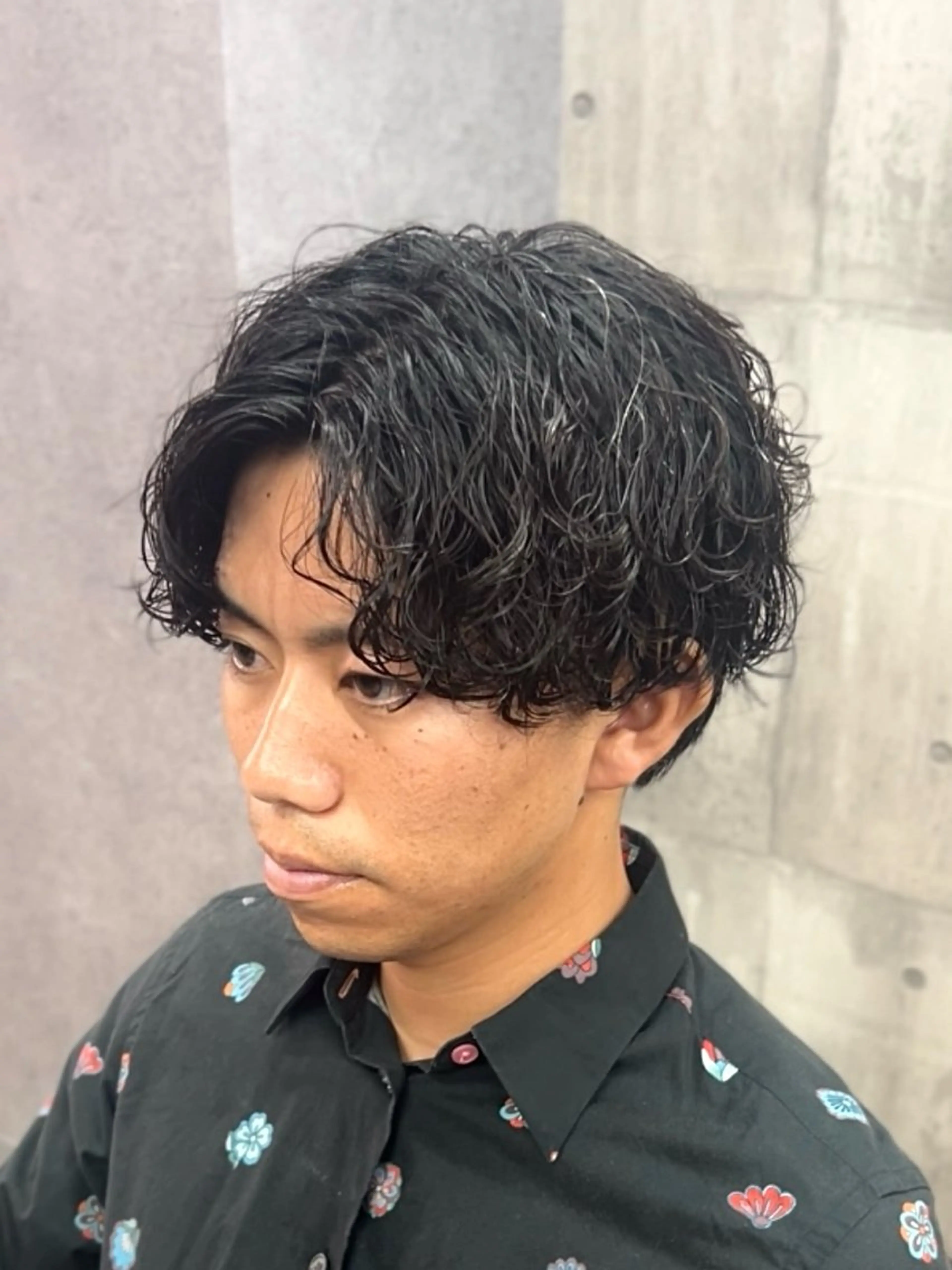 ミディアム ミディアムパーマ 韓国パーマ 美容師 和田爽良のヘアスタイル