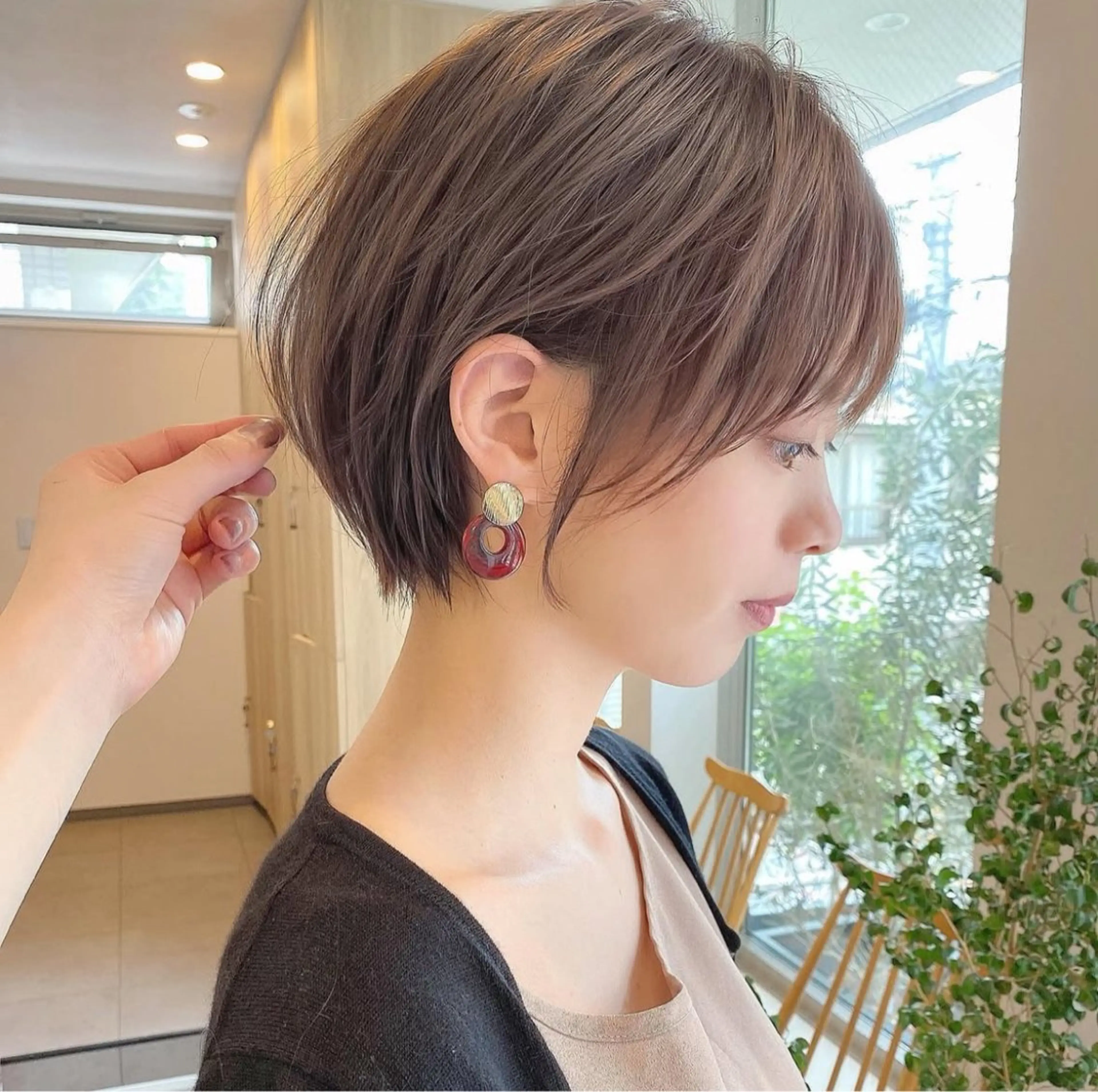 ショート カット トリートメント 井上 一青のヘアスタイル