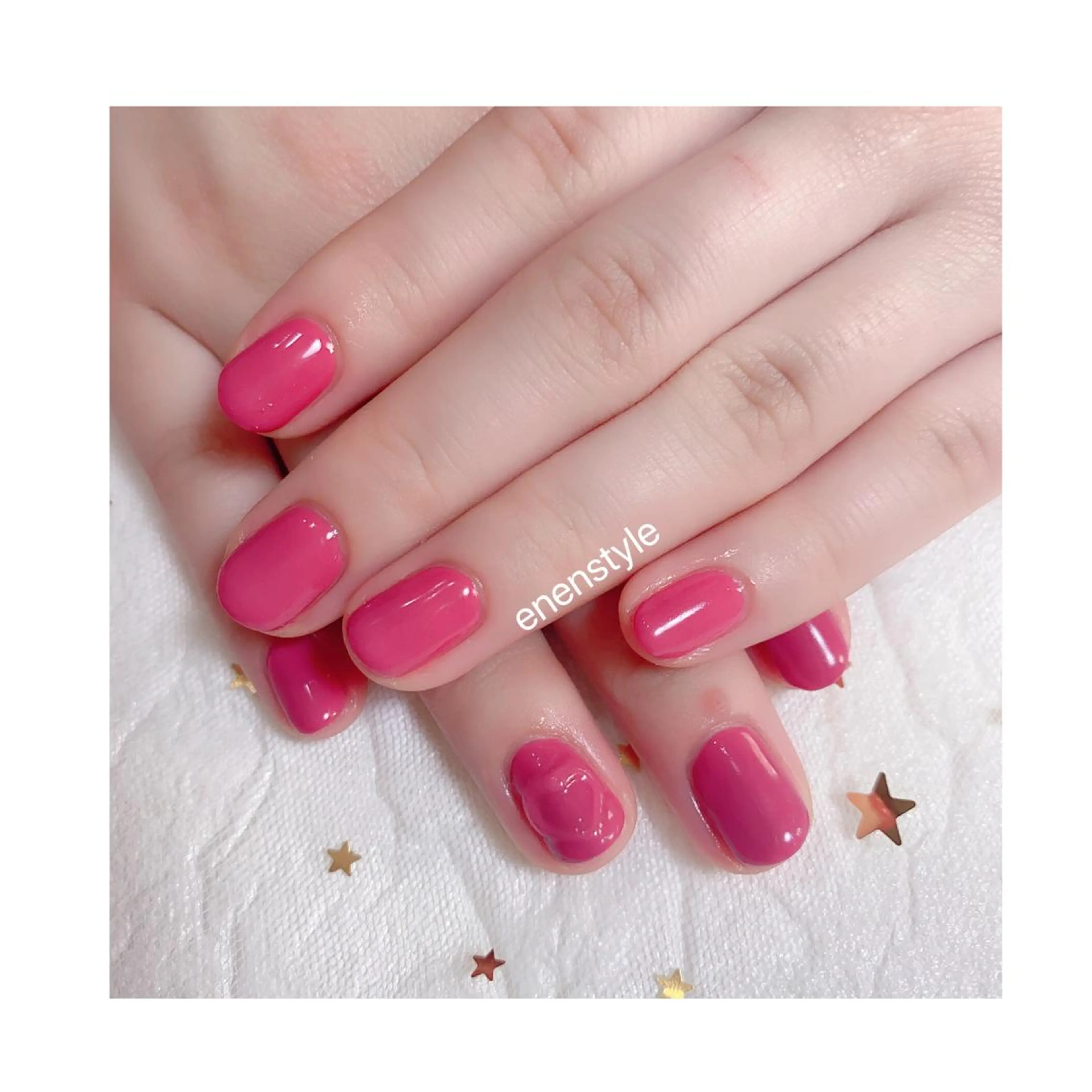 ショート ネイル ジェルネイル ニュアンスネイル オフィスネイル ワンカラーネイル パラジェル 👑enen style👑のネイルデザイン
