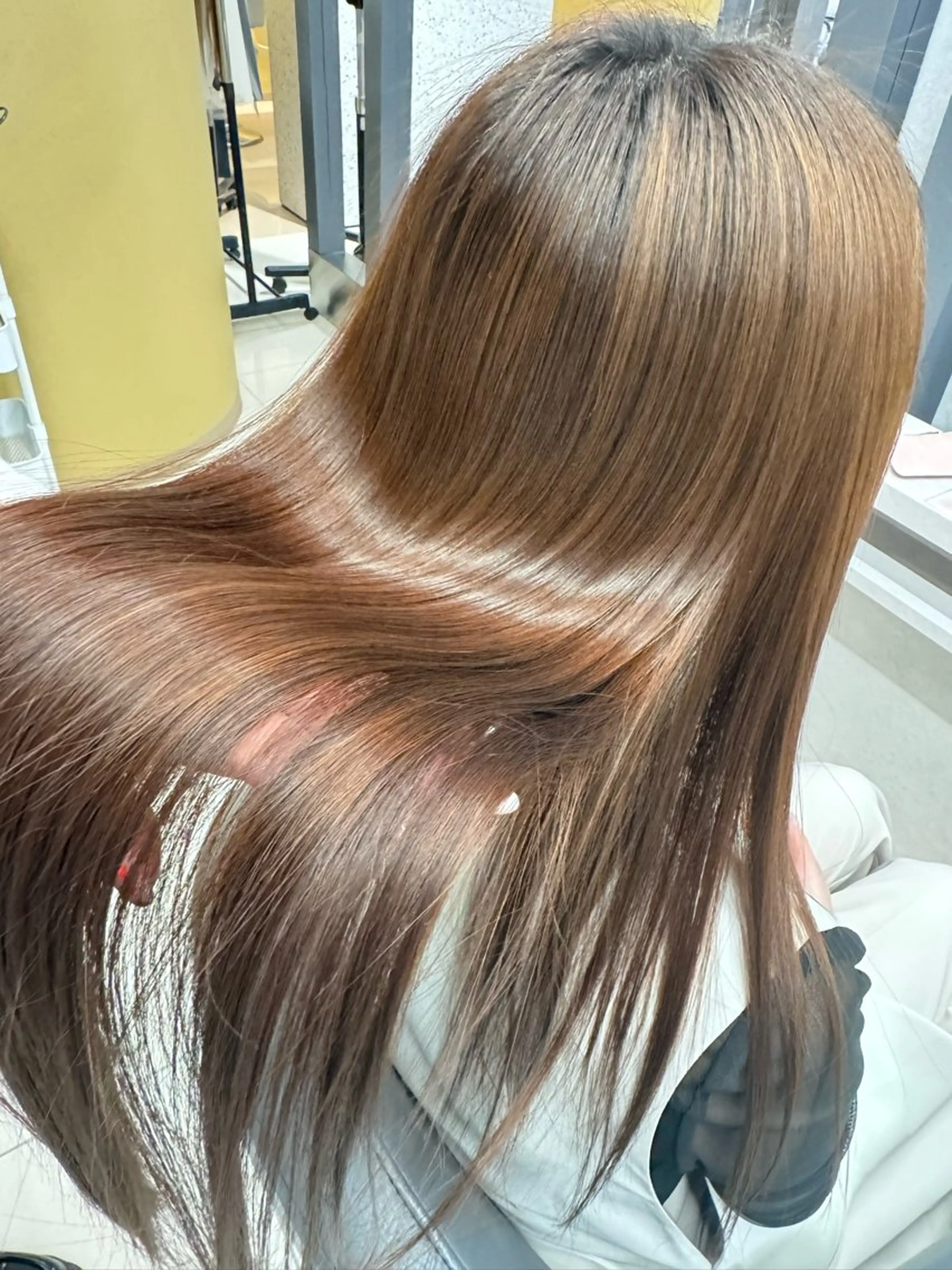 ロング 髪質改善ストレート、 カラー清野雄大のヘアスタイル