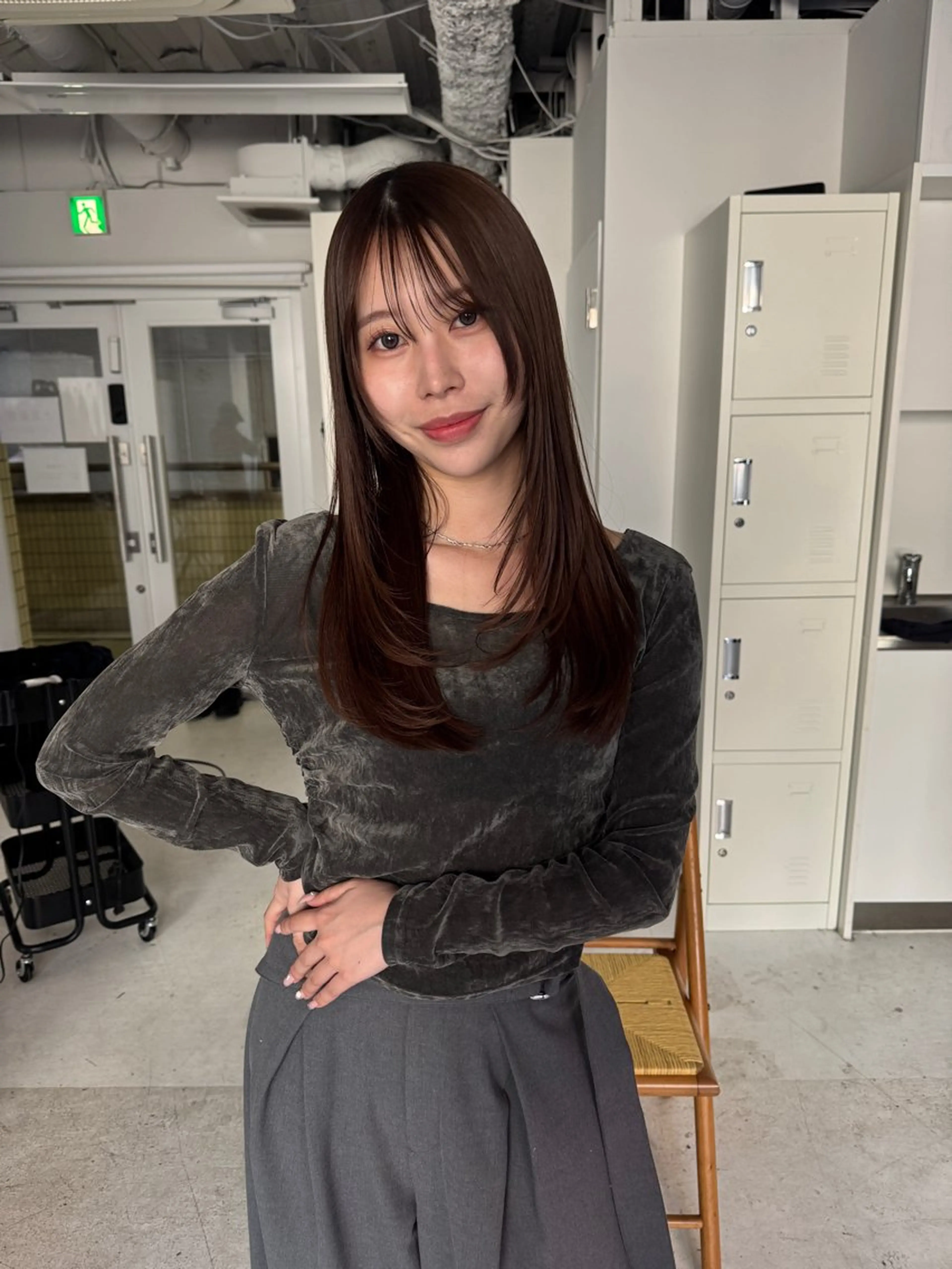 ロング カラー カット ヘアカラー 伶風/ボブ/ ハッシュカットのヘアスタイル