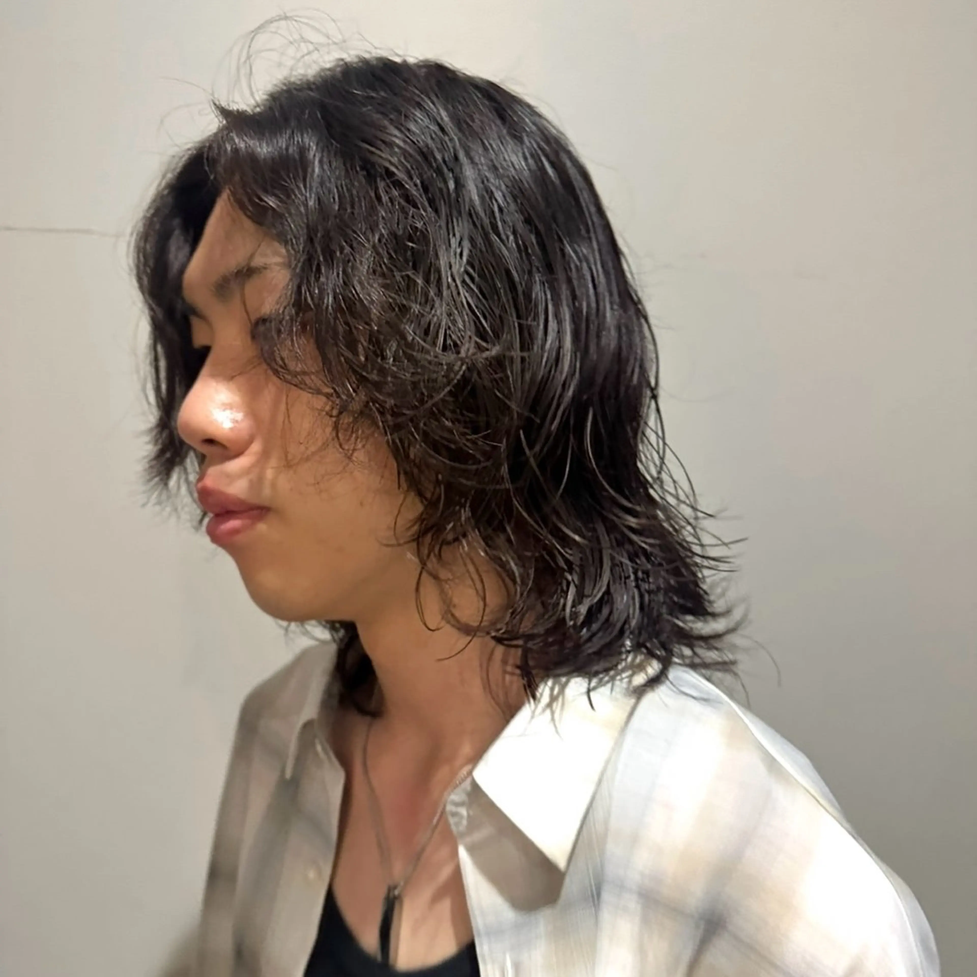 ミディアム パーマ MINX/ボブ/ レイヤー/田中元翔のヘアスタイル