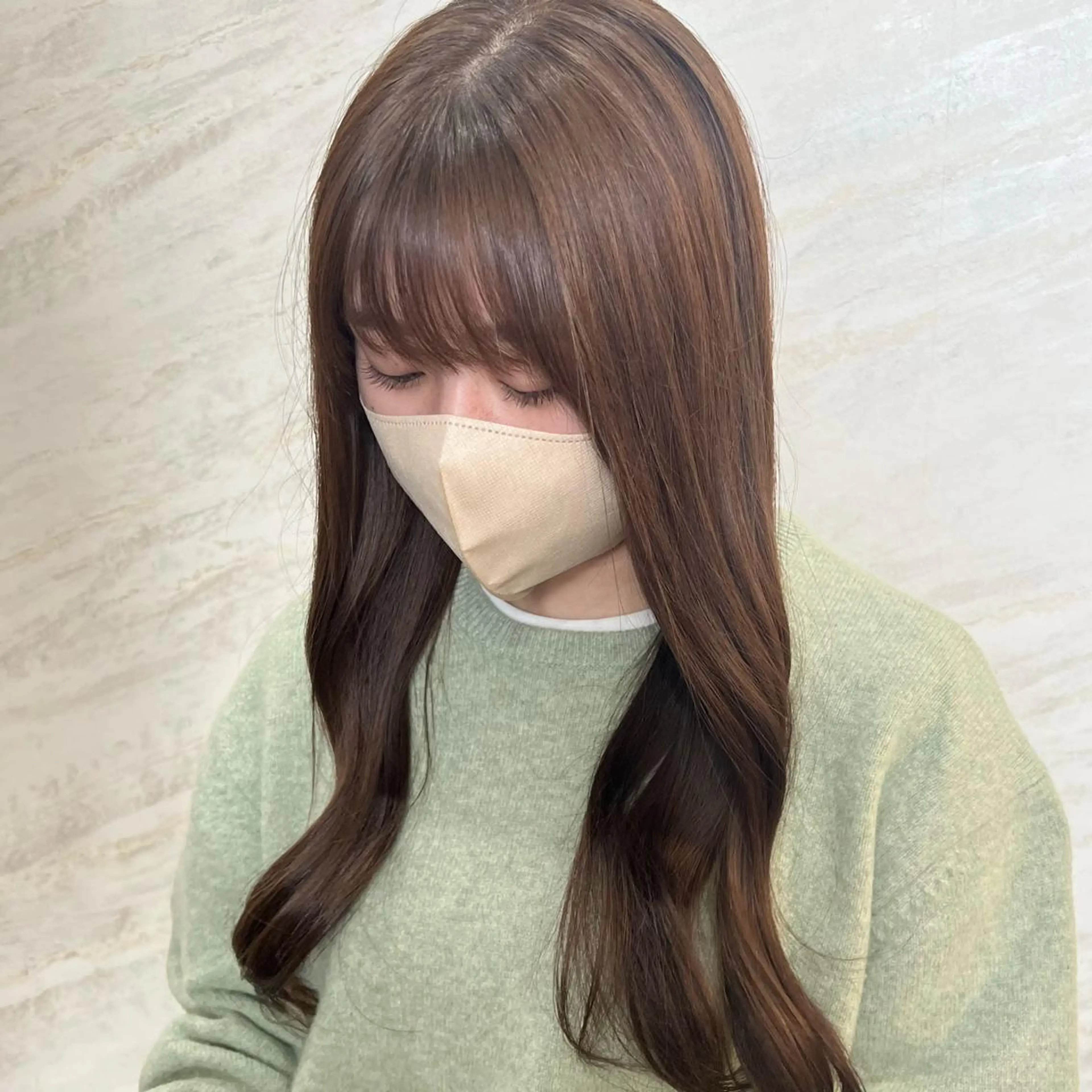 ロング カラー 顔周りカット/透明感 カラー🤍大塚蛍のヘアスタイル