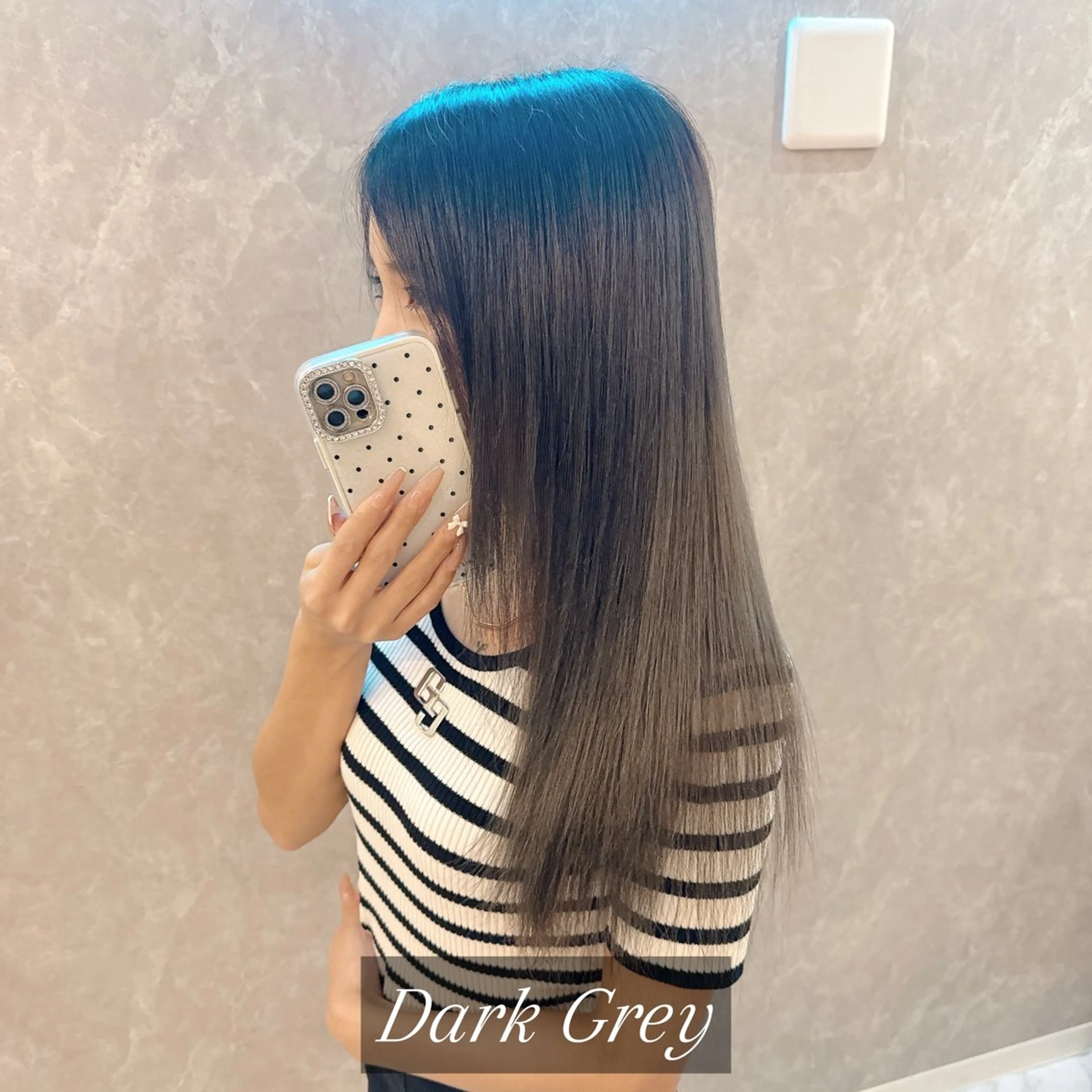 ロング カラー バレイヤージュ ブリーチ ケアブリーチ ダークグレー ダブルカラー ヘアカラー トリートメント デザインカラー 髪質改善Lilithのその他イメージ