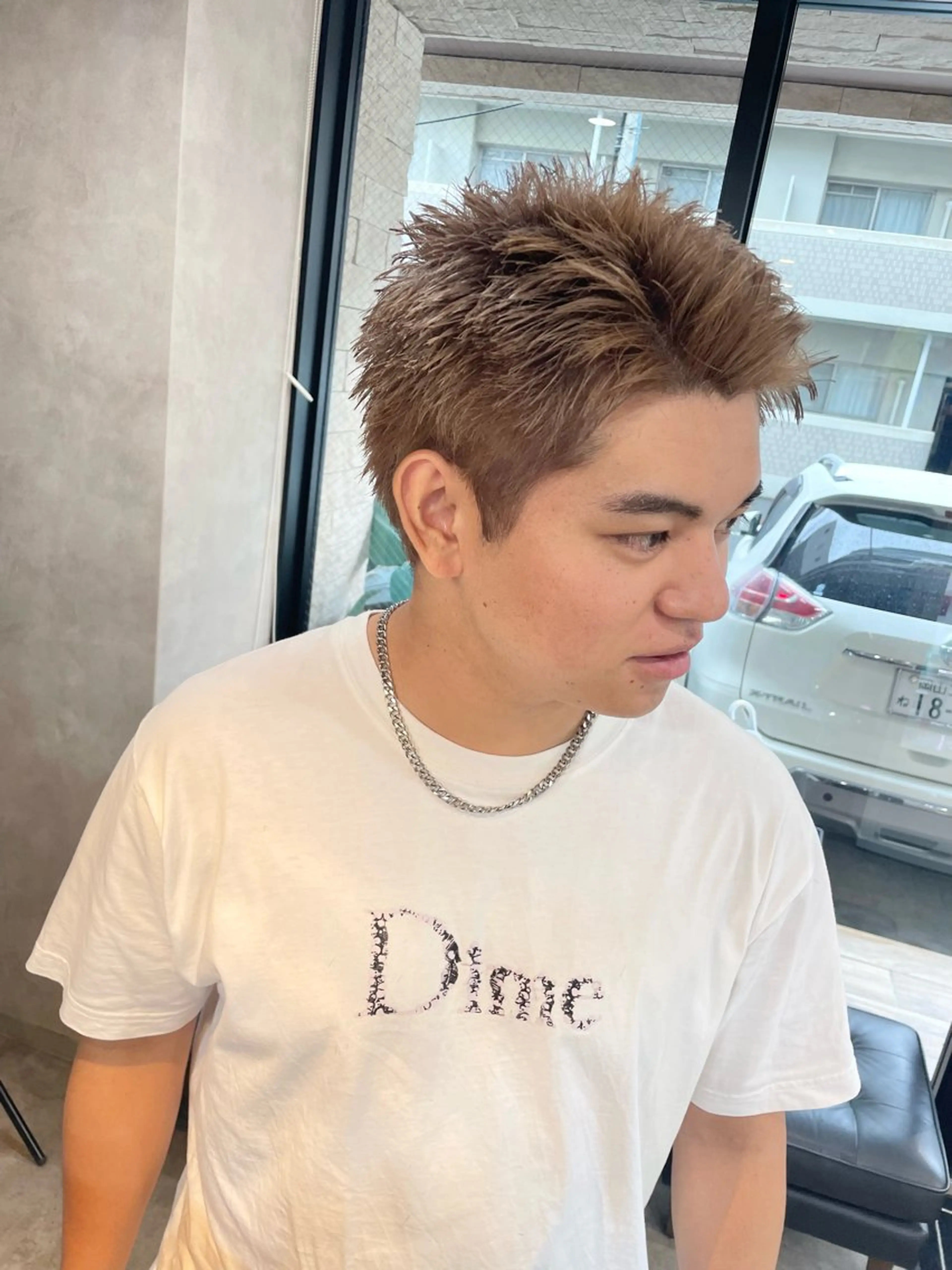 メンズ メンズブリーチ カット ヘアカラー RIENS aura / ayu ♡のヘアスタイル