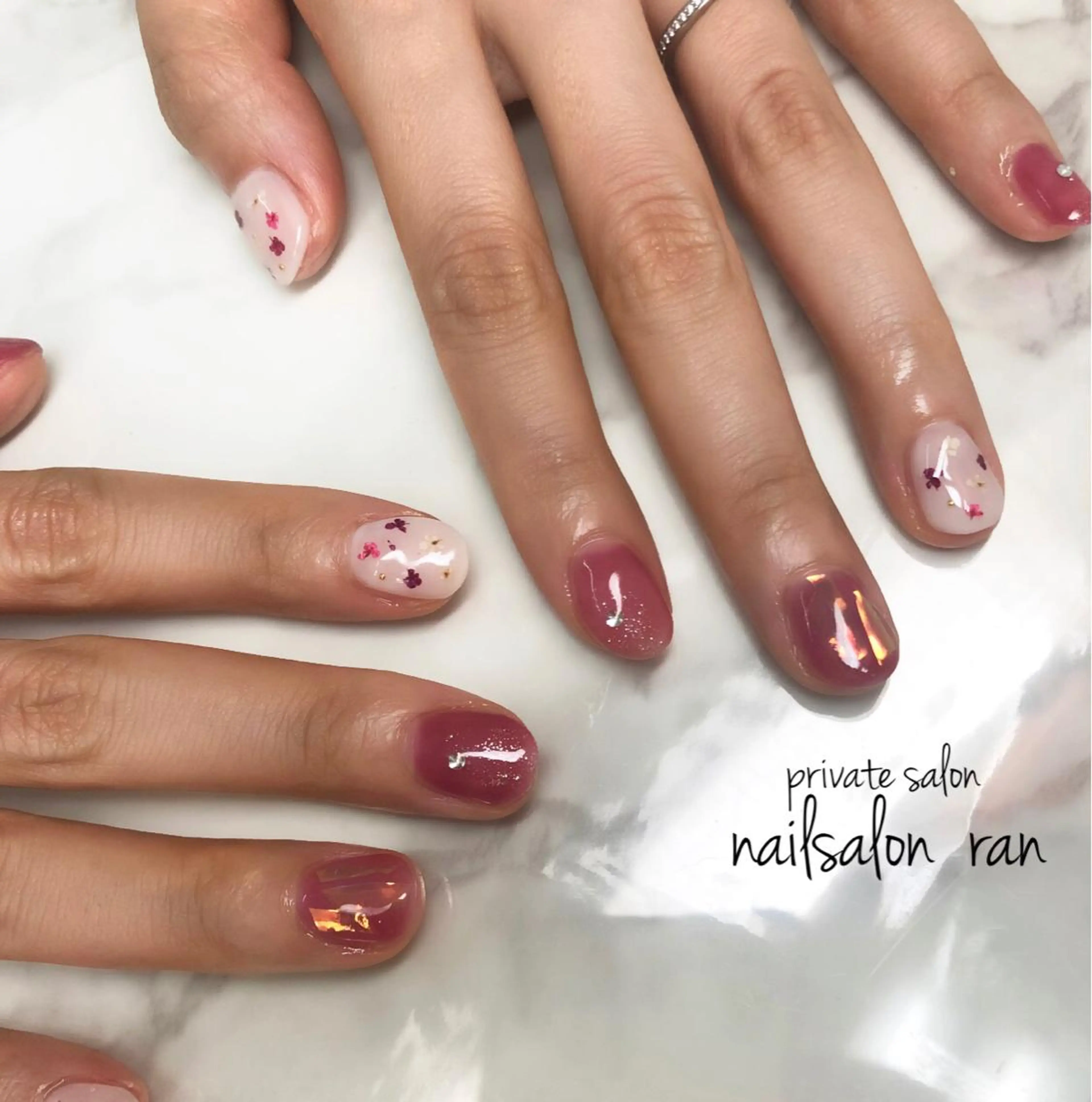 ネイル 持ち込み nailsalon ranのネイルデザイン