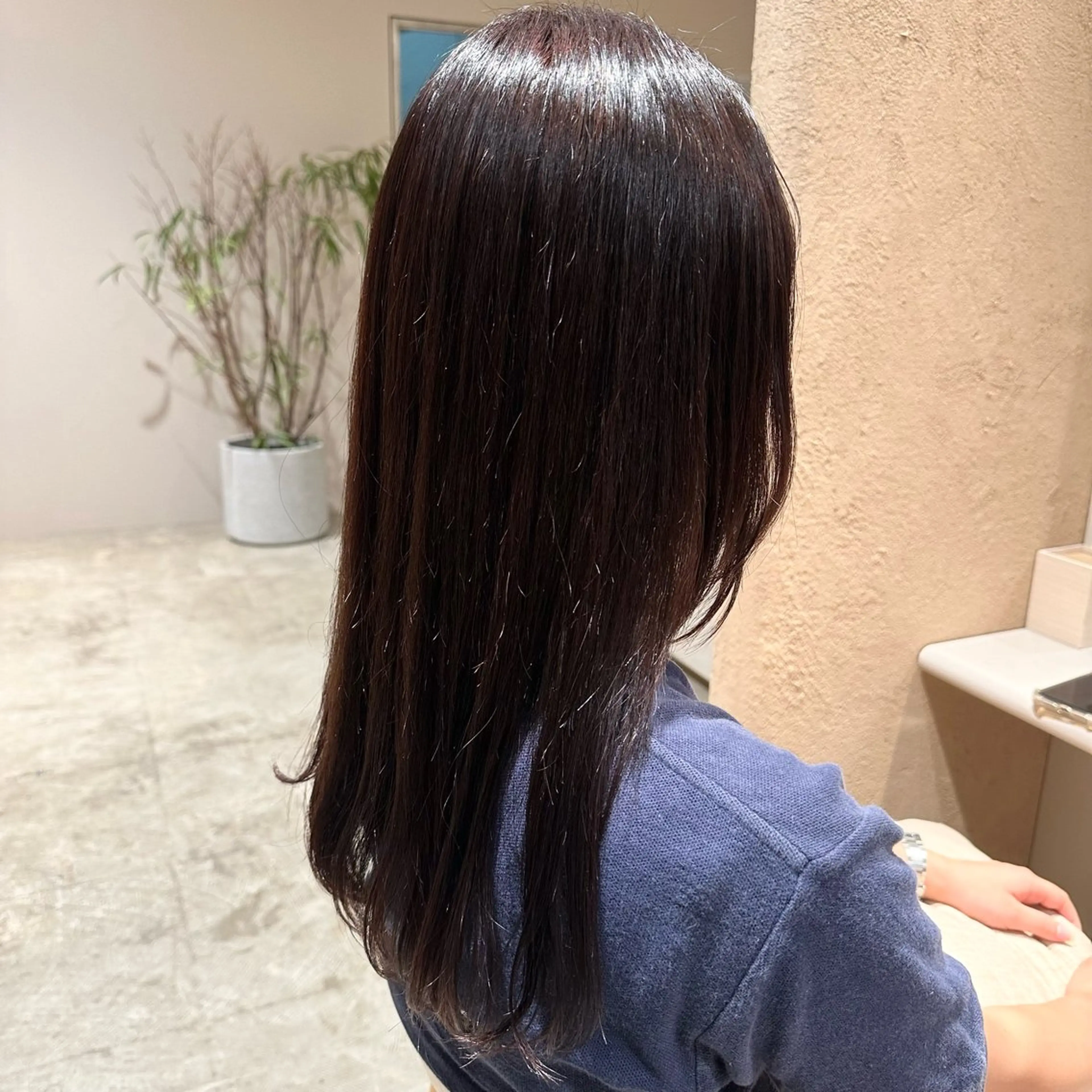 セミロング カラー ヘアアレンジ みなみ/韓国ボブ/ 韓国レイヤーのヘアスタイル