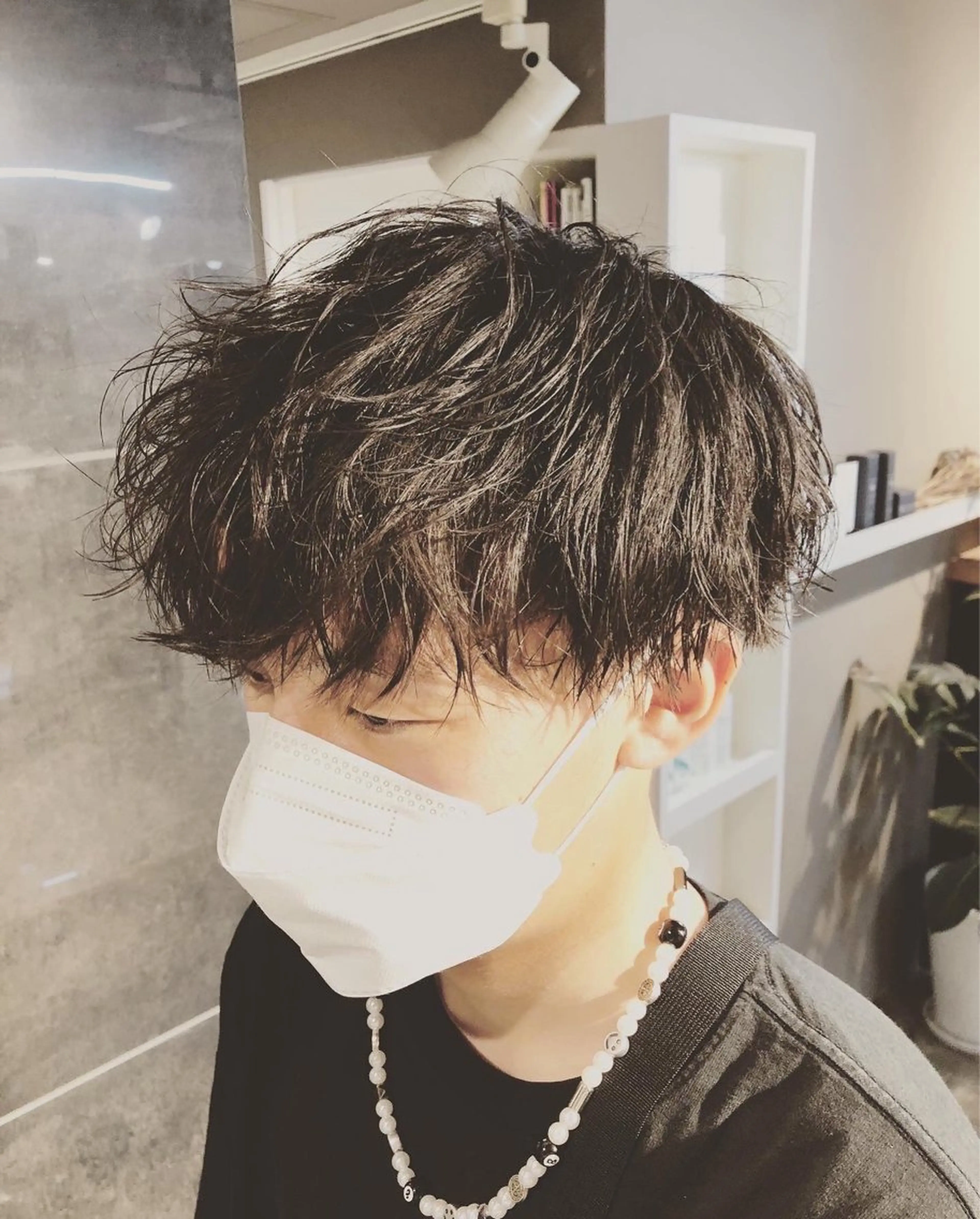 パーマ ヘアアレンジ メンズ カット パーマ トリートメント ヘアセット ainico+所属・メンズ特化✂️栗原 侑也のヘアスタイル