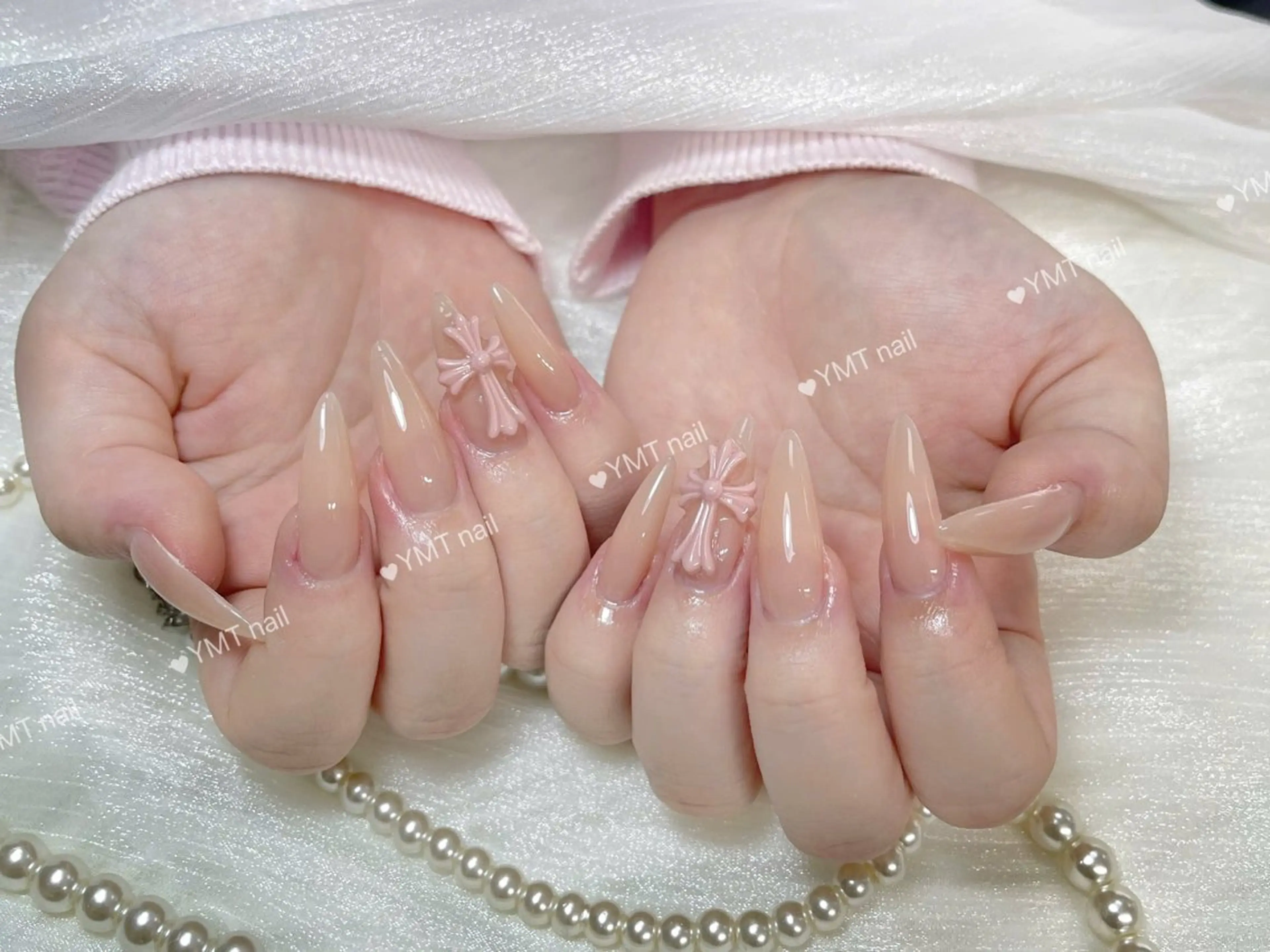 ネイル 長さ出し フットネイル ジェルネイル 韓国ネイル マグネットネイル ハンドネイル YMT NailStudioのネイルデザイン