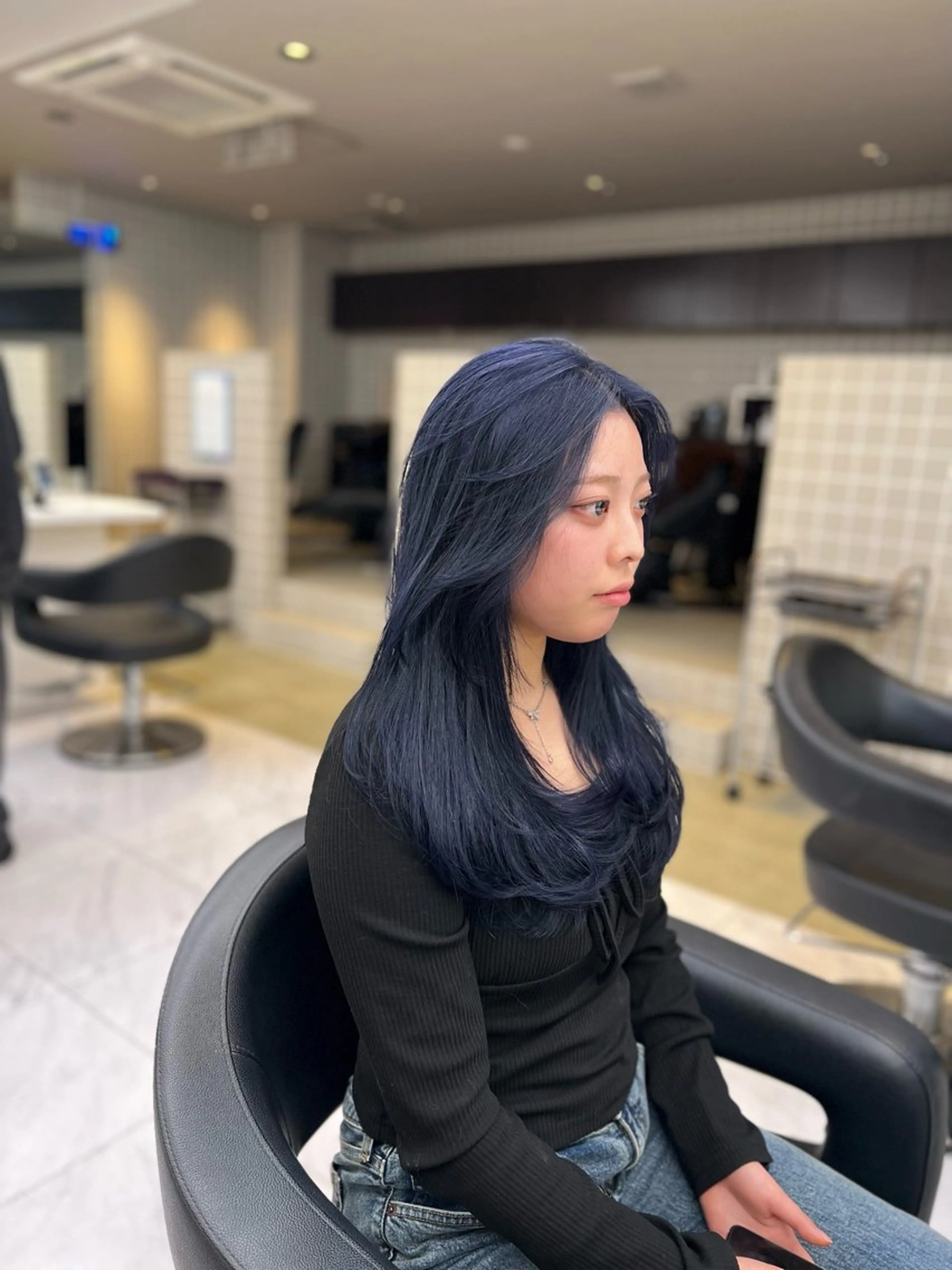 ロング カラー ヘアアレンジ 透明感×韓流ハイ トーン🫧RYUTAのヘアスタイル