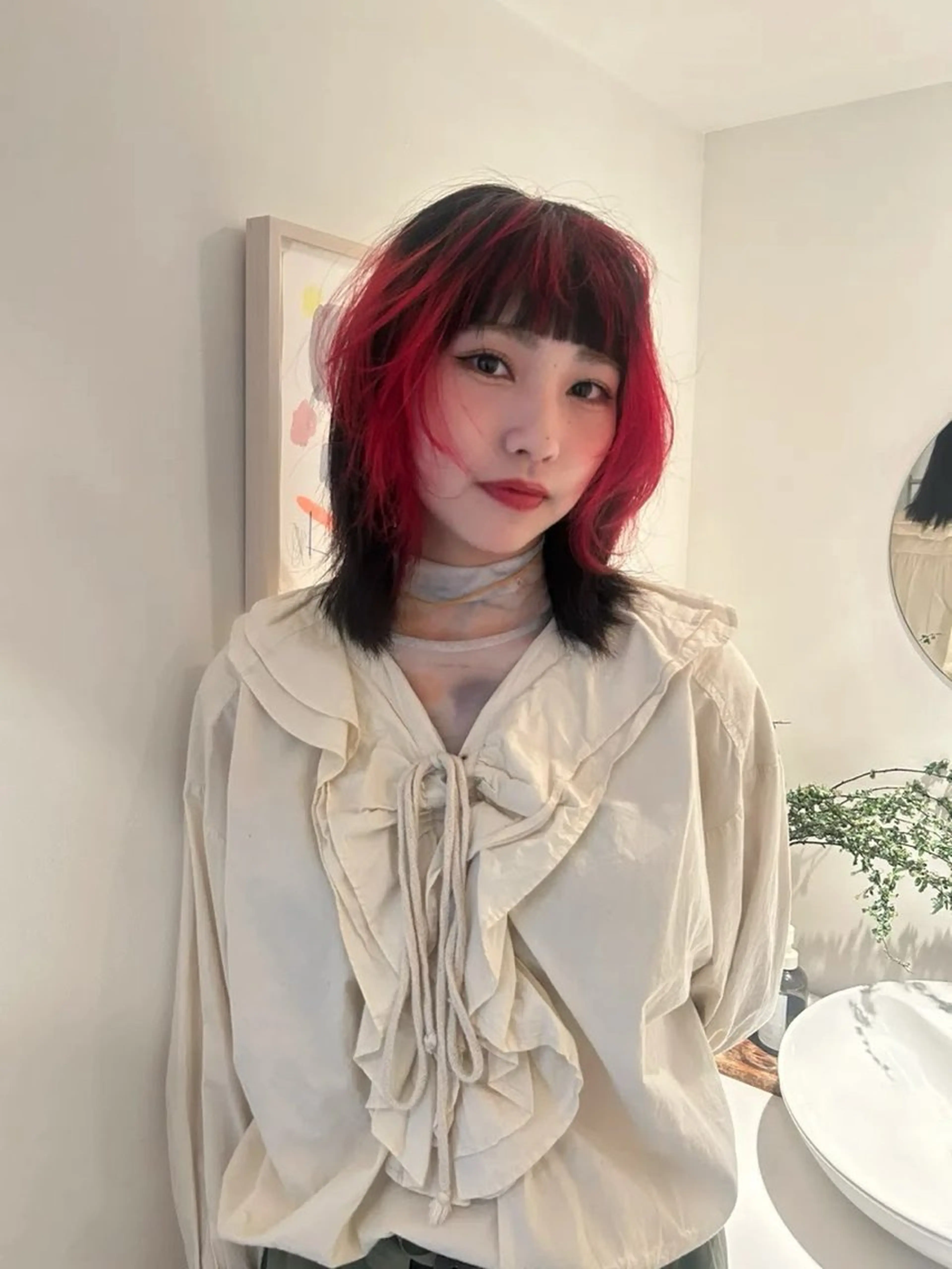 カラー かがやしづ ⭐️ハイトーンのヘアスタイル