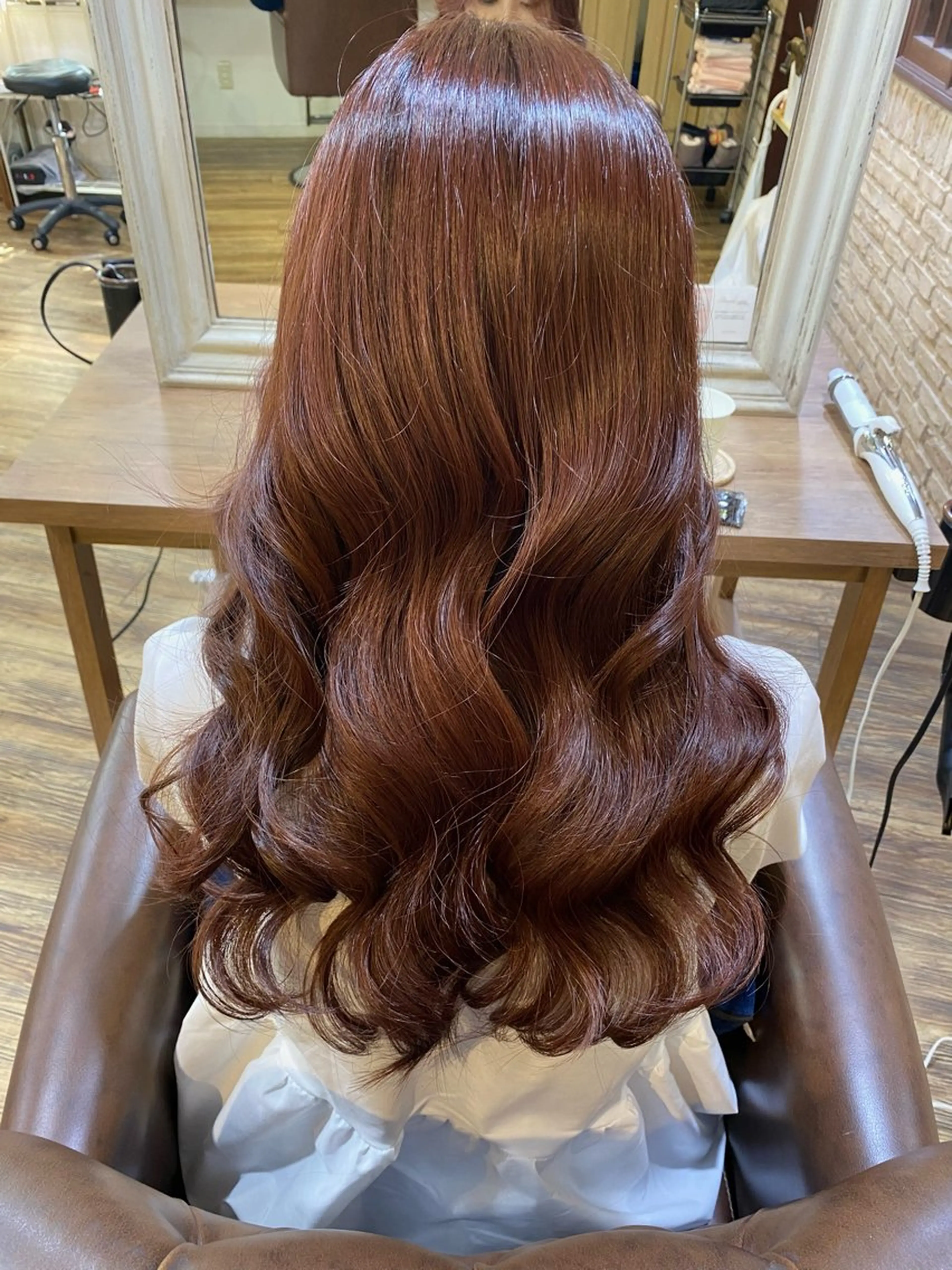 ロング カラー カット ヘアカラー トリートメント prier×Kew  hair所属・服部 樹季のヘアスタイル