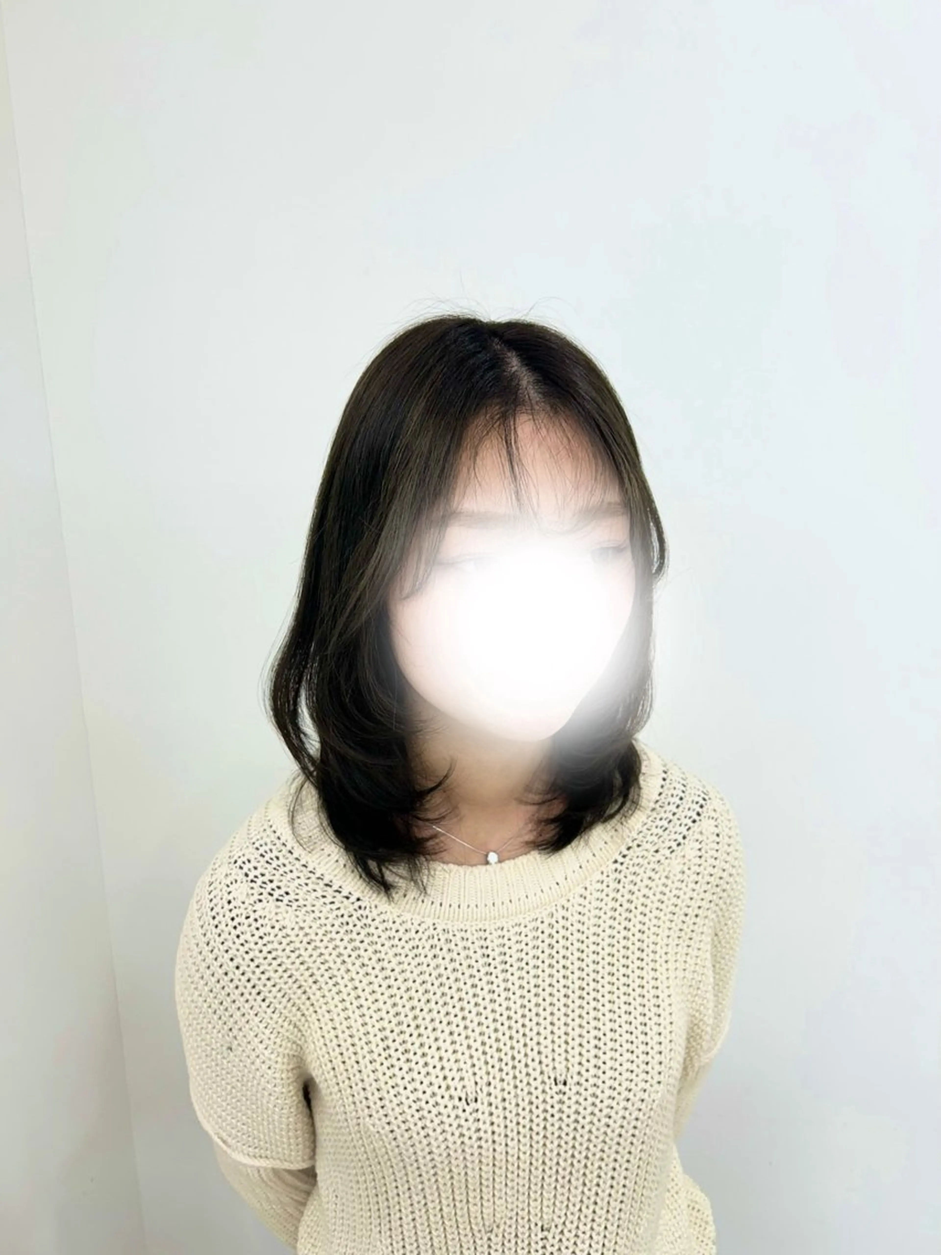 ミディアム カラー ハッシュカット レイヤーカット Kurumi リトル渋谷のヘアスタイル