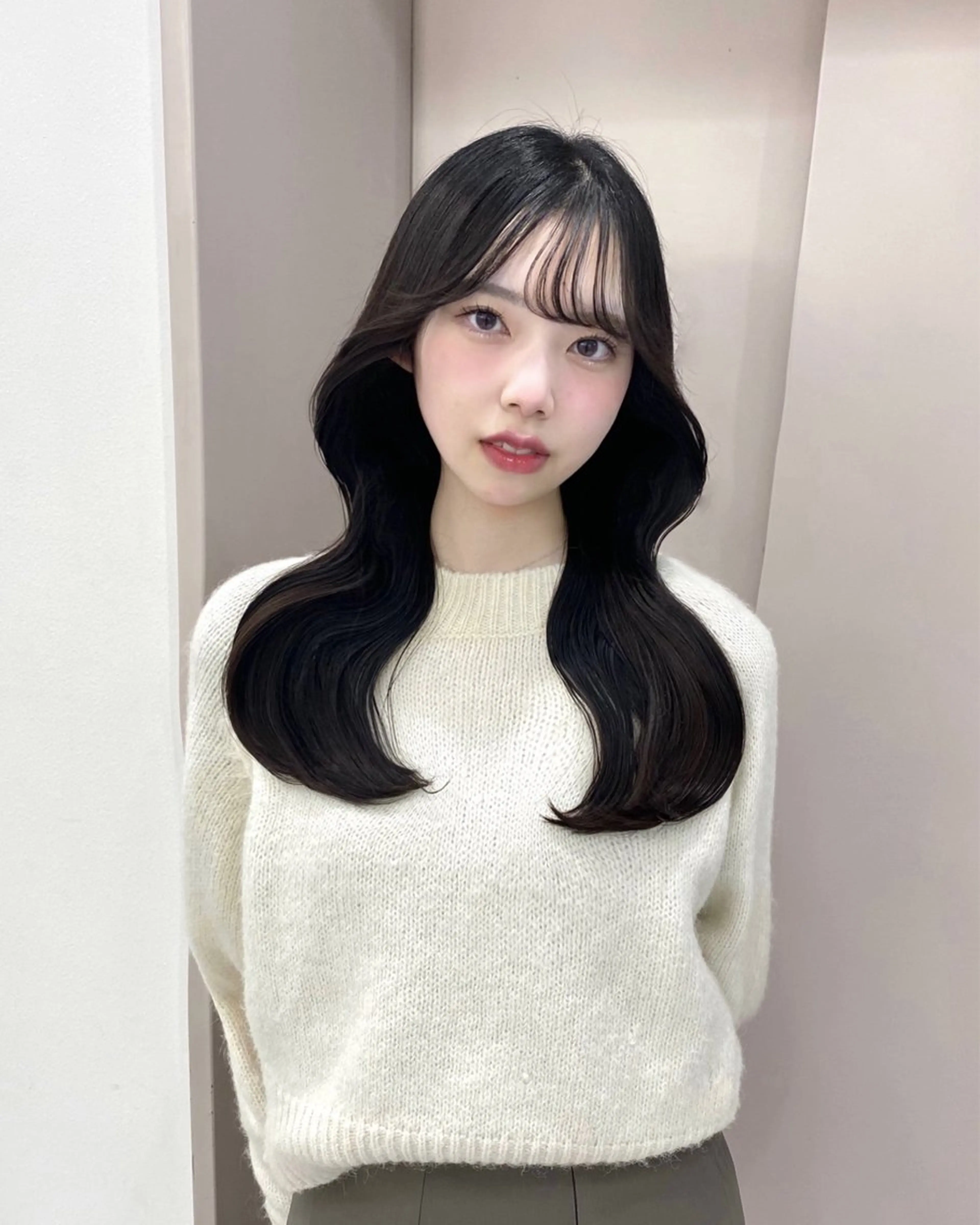 ロング ヘアアレンジ 韓国ヘア🩶리나🤍 りぴのヘアスタイル