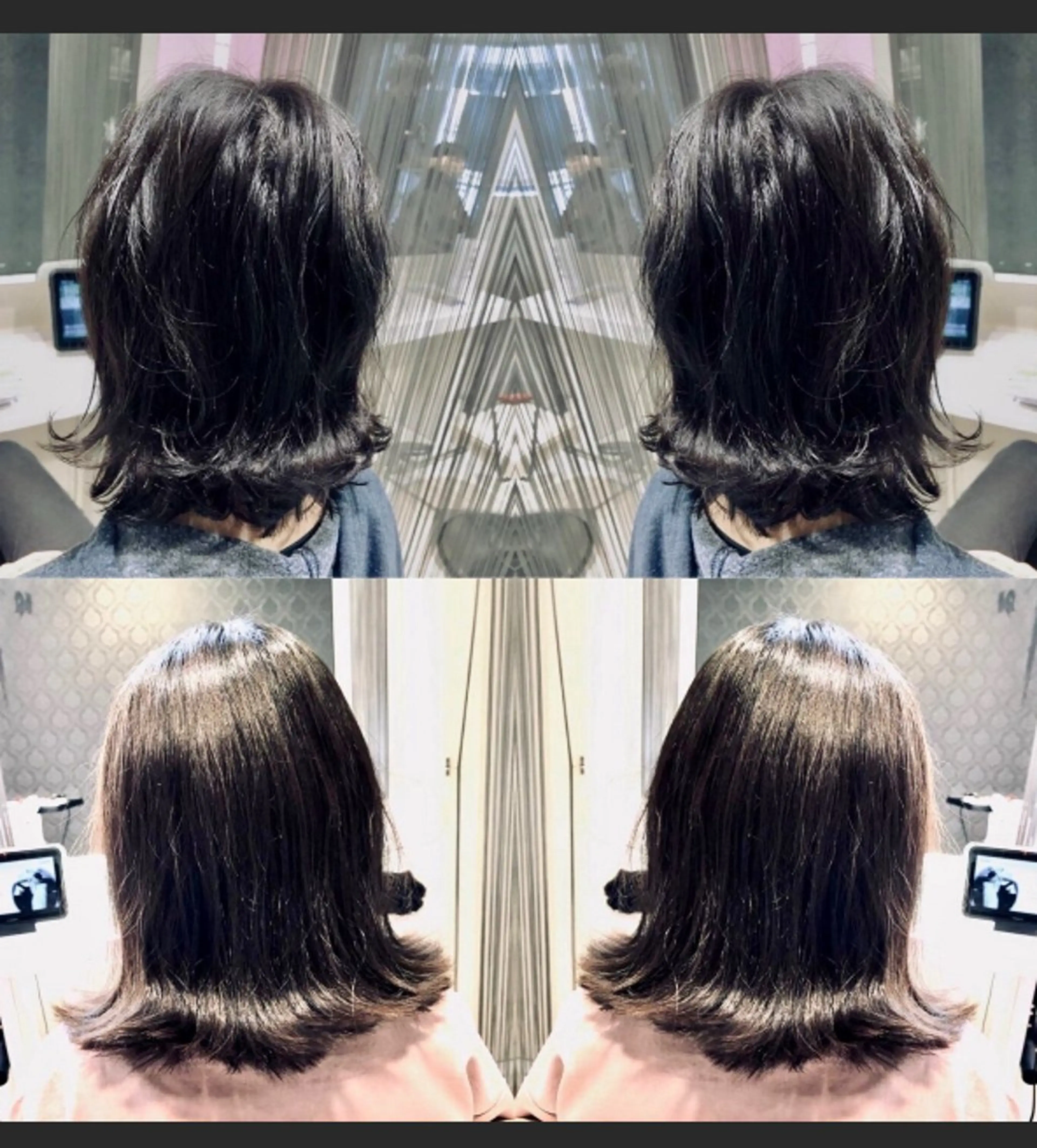 ミディアム 蓑輪 ミノワのヘアスタイル