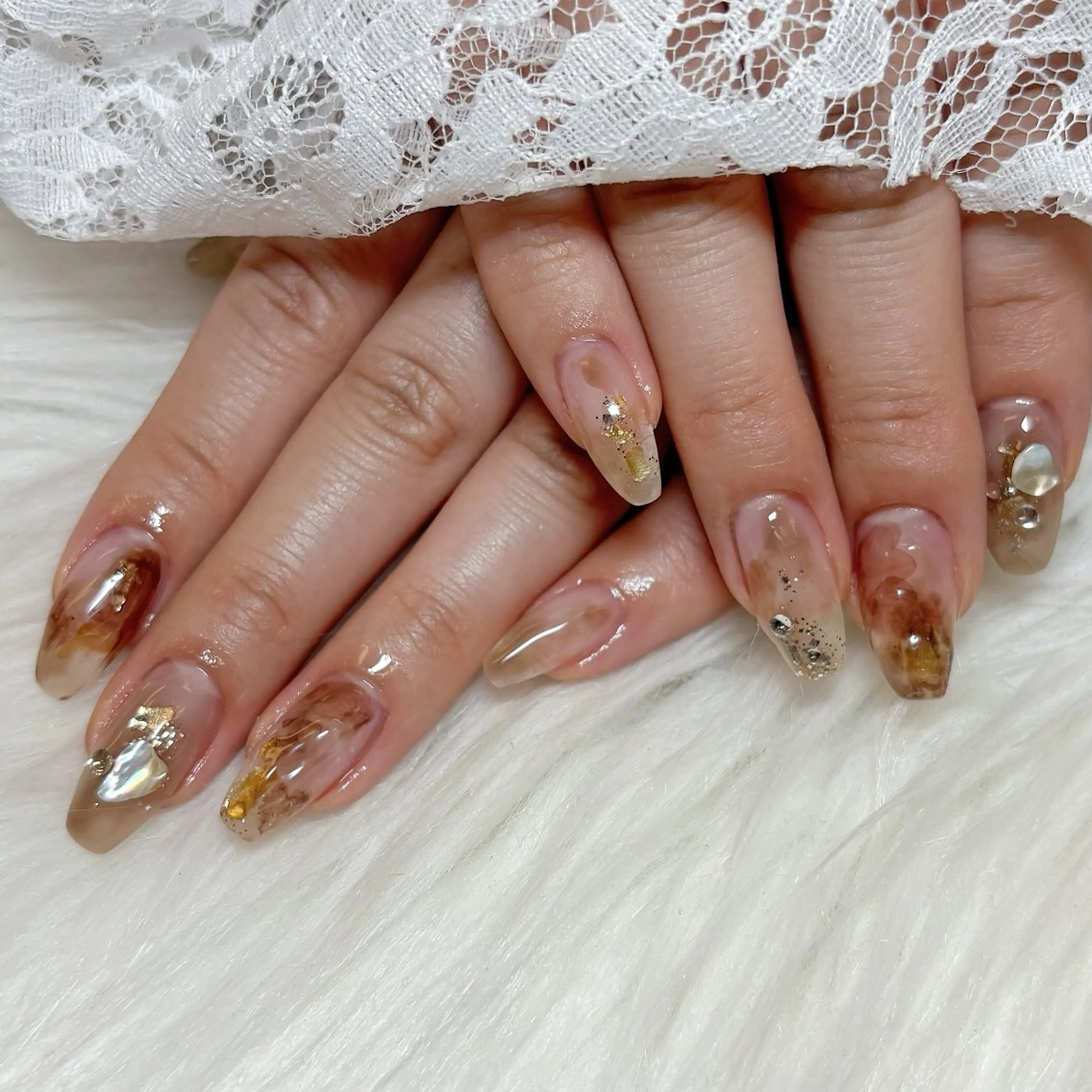 ネイル ニュアンスネイル 舞 上山のネイルデザイン