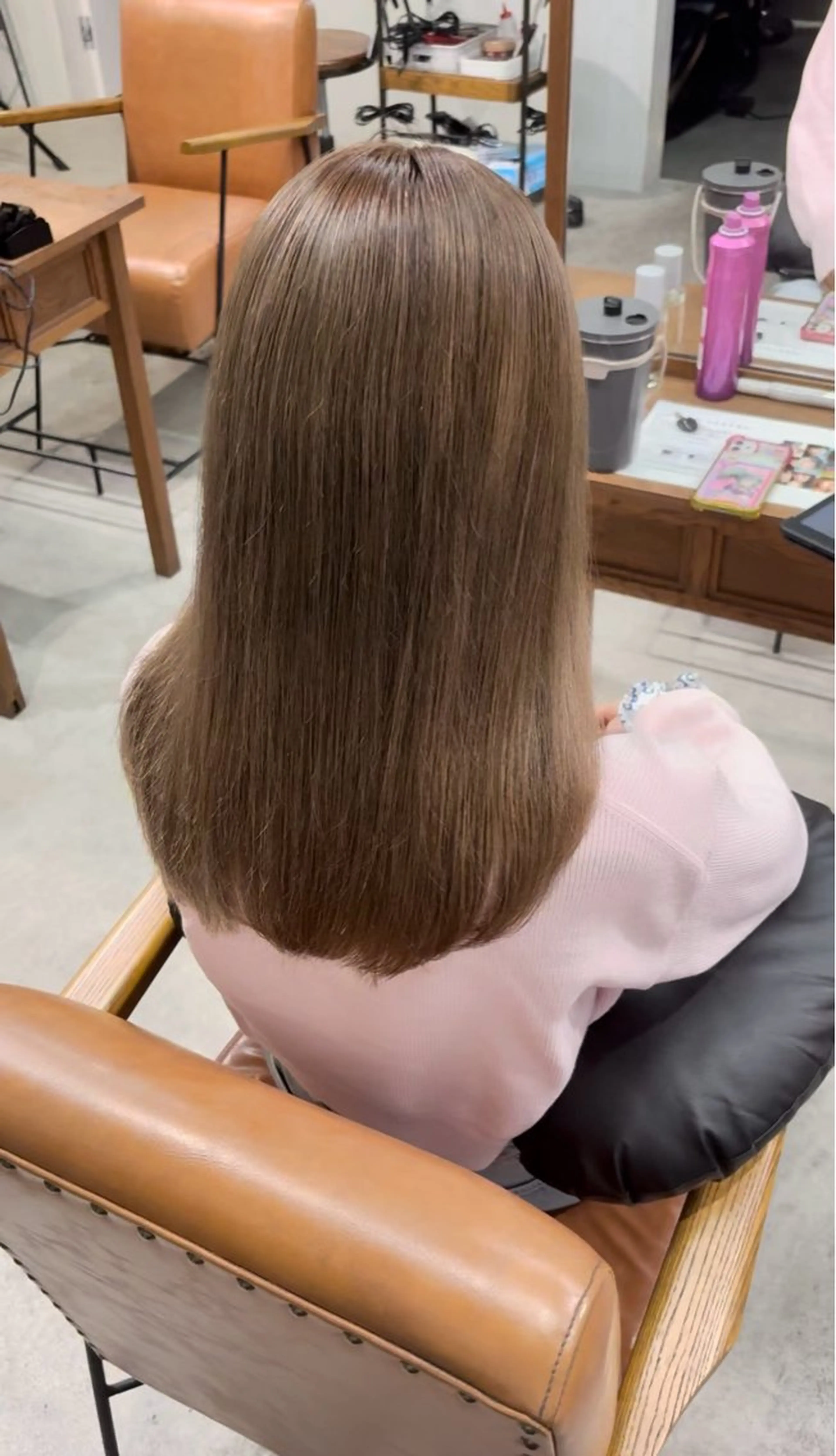 セミロング カット ヘアカラー トリートメント Nicoru*所属・SONO 【一宮】のヘアスタイル