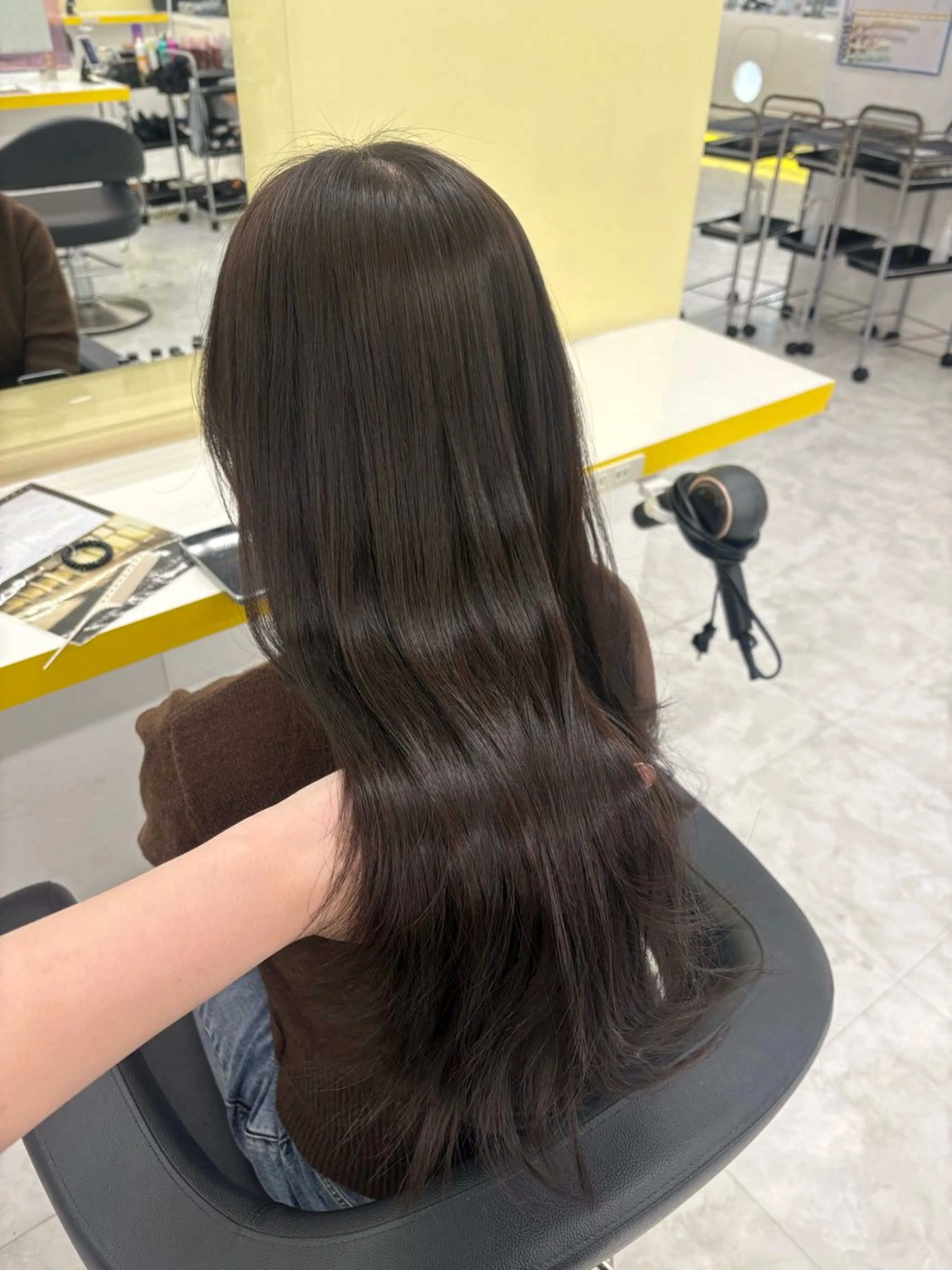 ロング カラー ヘアカラー ベージュ×レイヤー 🤎横浜/miu🤎のヘアスタイル