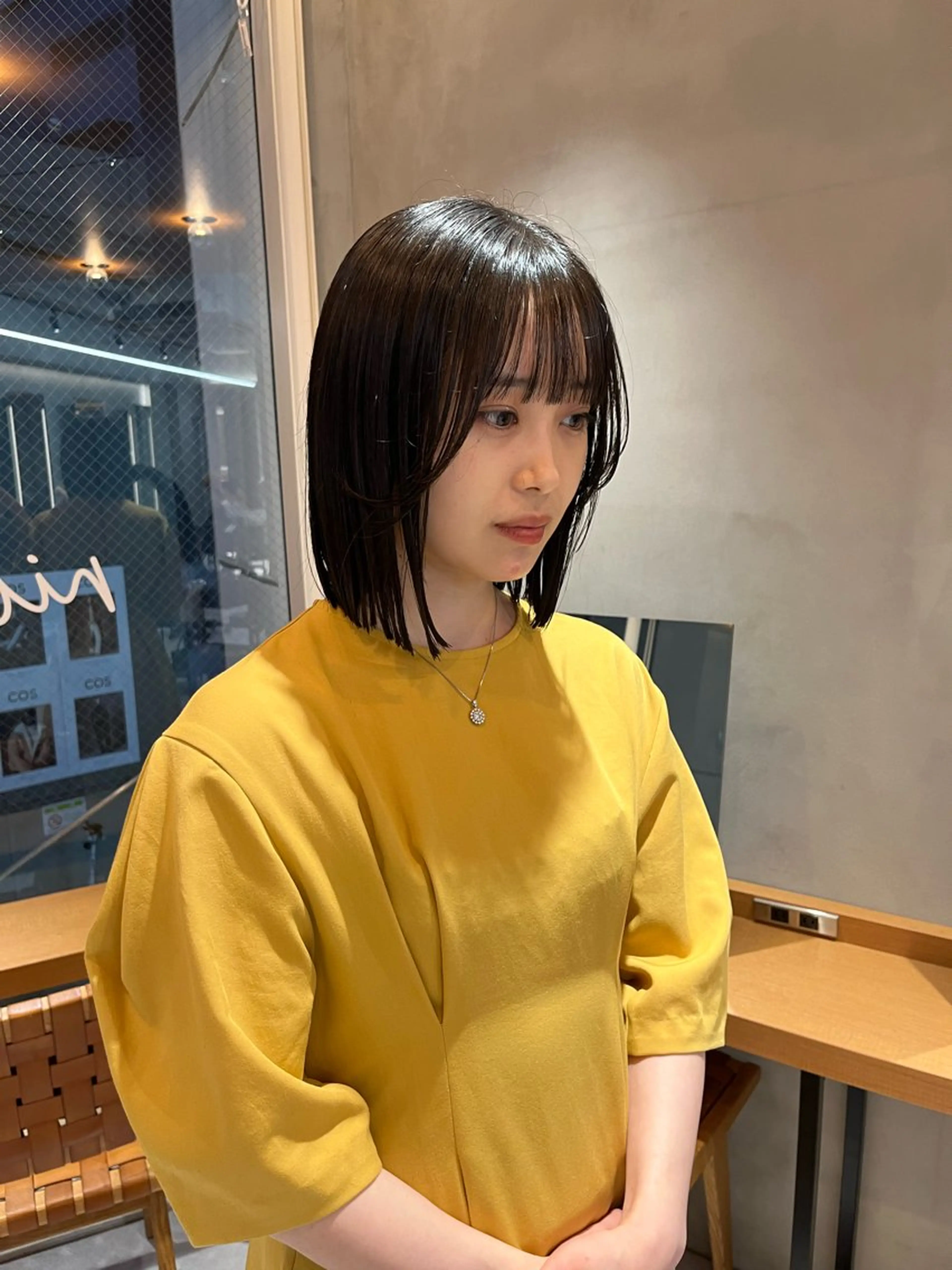 ミディアム カラー カット ヘアカラー トリートメント ボブ&艶髪透明感 カラー♡TOMOE♡のヘアスタイル