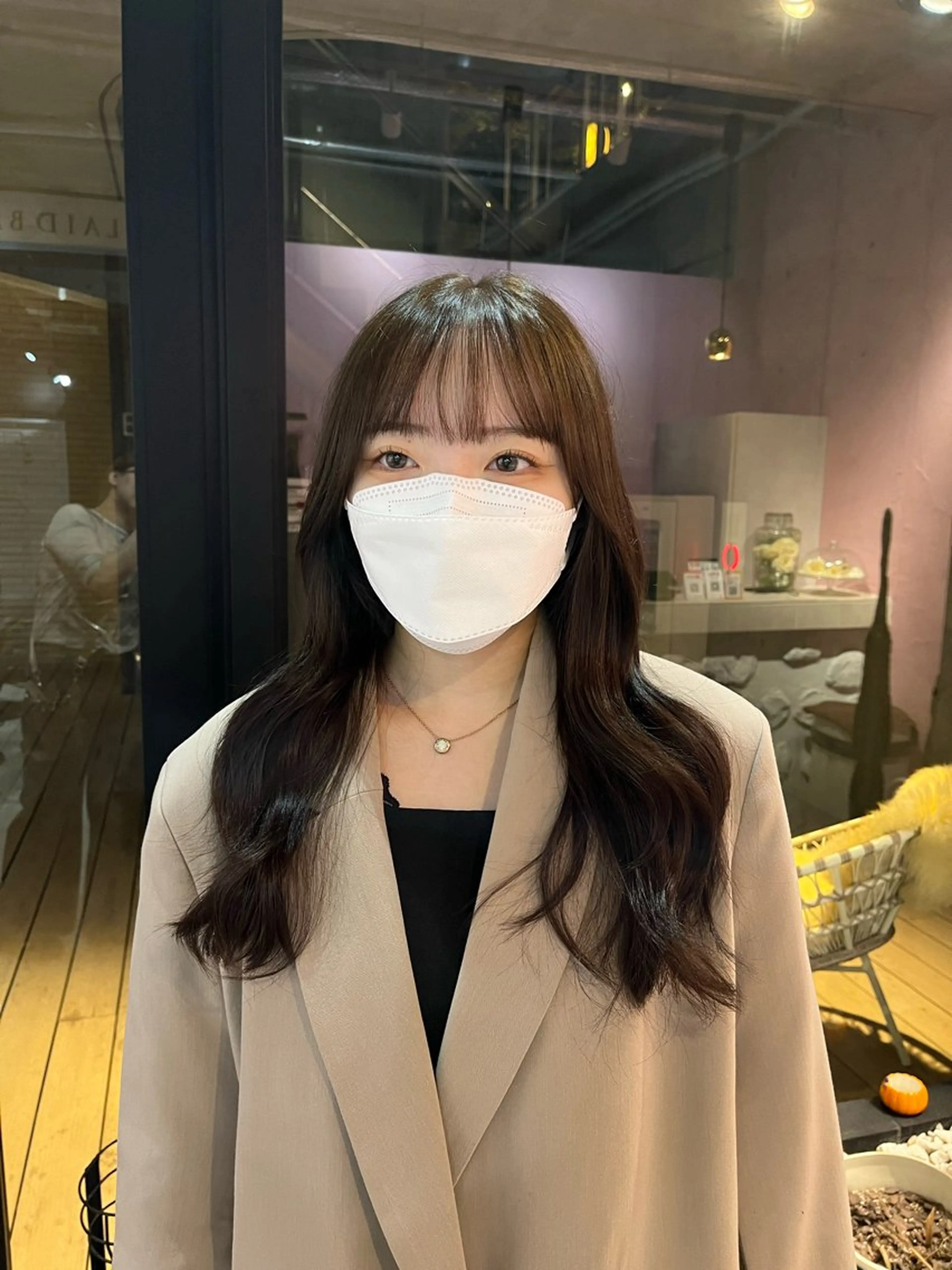 セミロング 艶感透明感カラー🤍 hinaのヘアスタイル