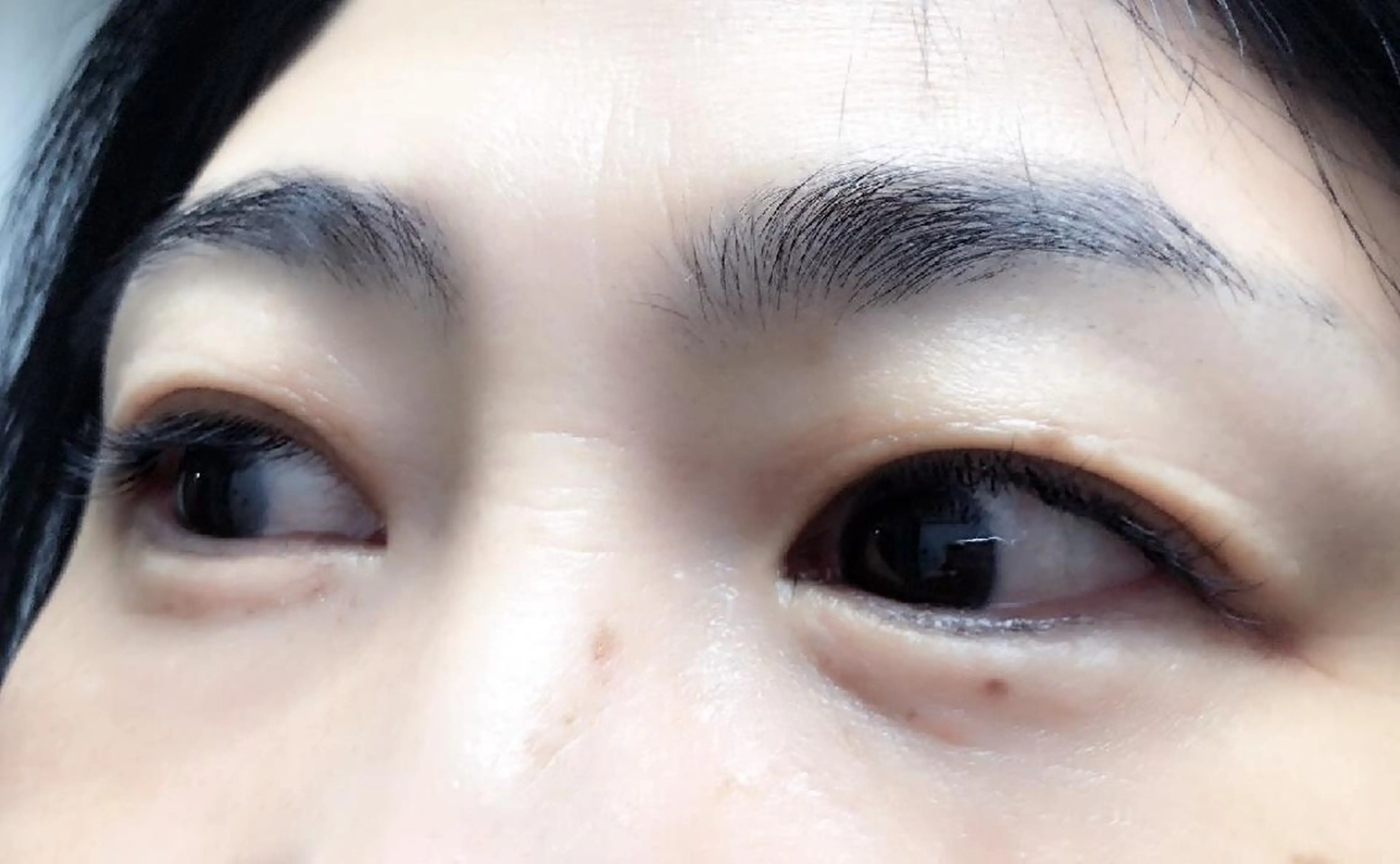 マツエク・マツパ 付け放題 フラットラッシュ ナチュラル 下まつげエクステ 一重×まつ毛パーマ 吉岡 ゆうなのマツエク・マツパデザイン