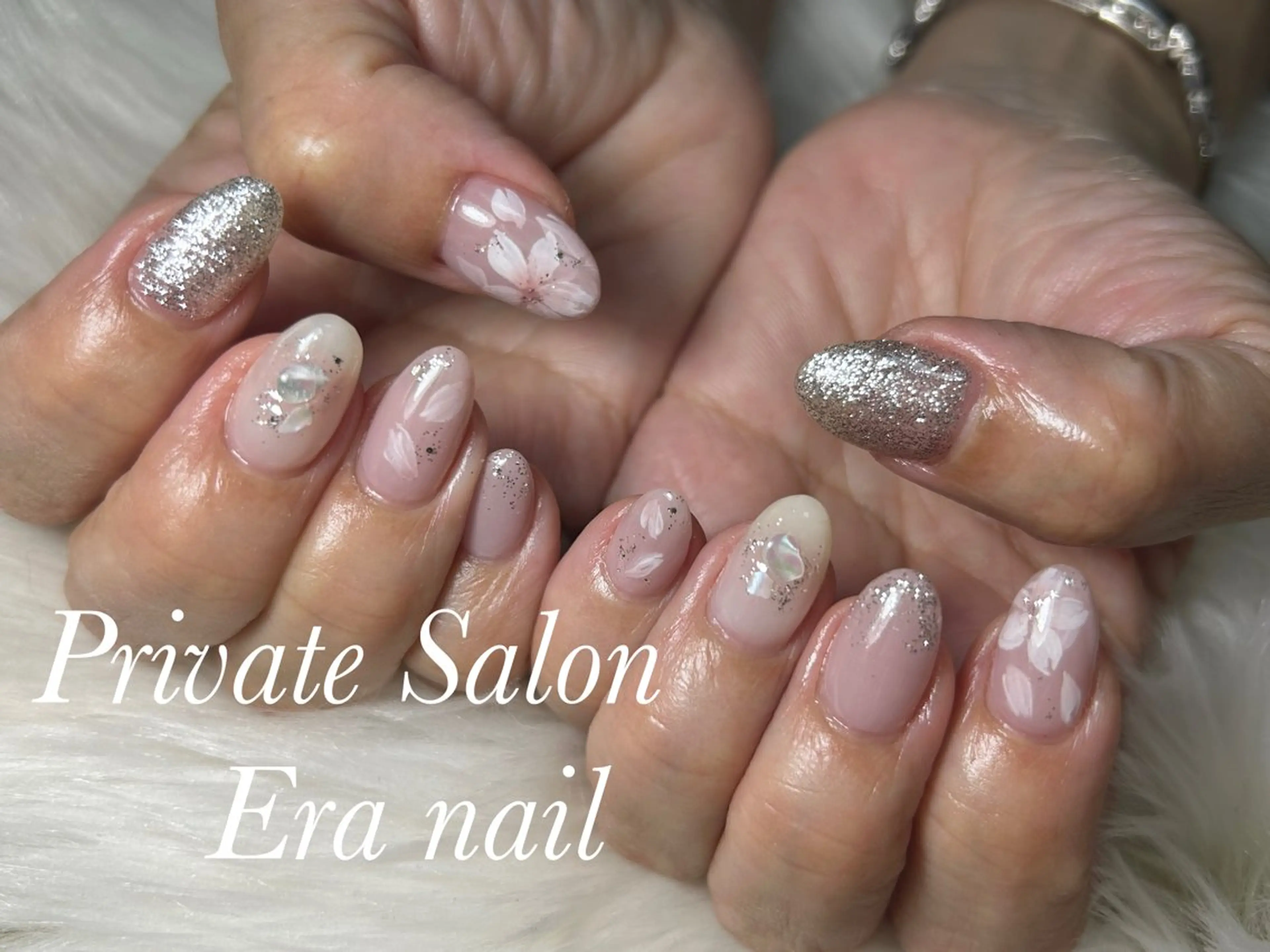 ネイル 桜ネイル ハンドネイル Era nailのネイルデザイン