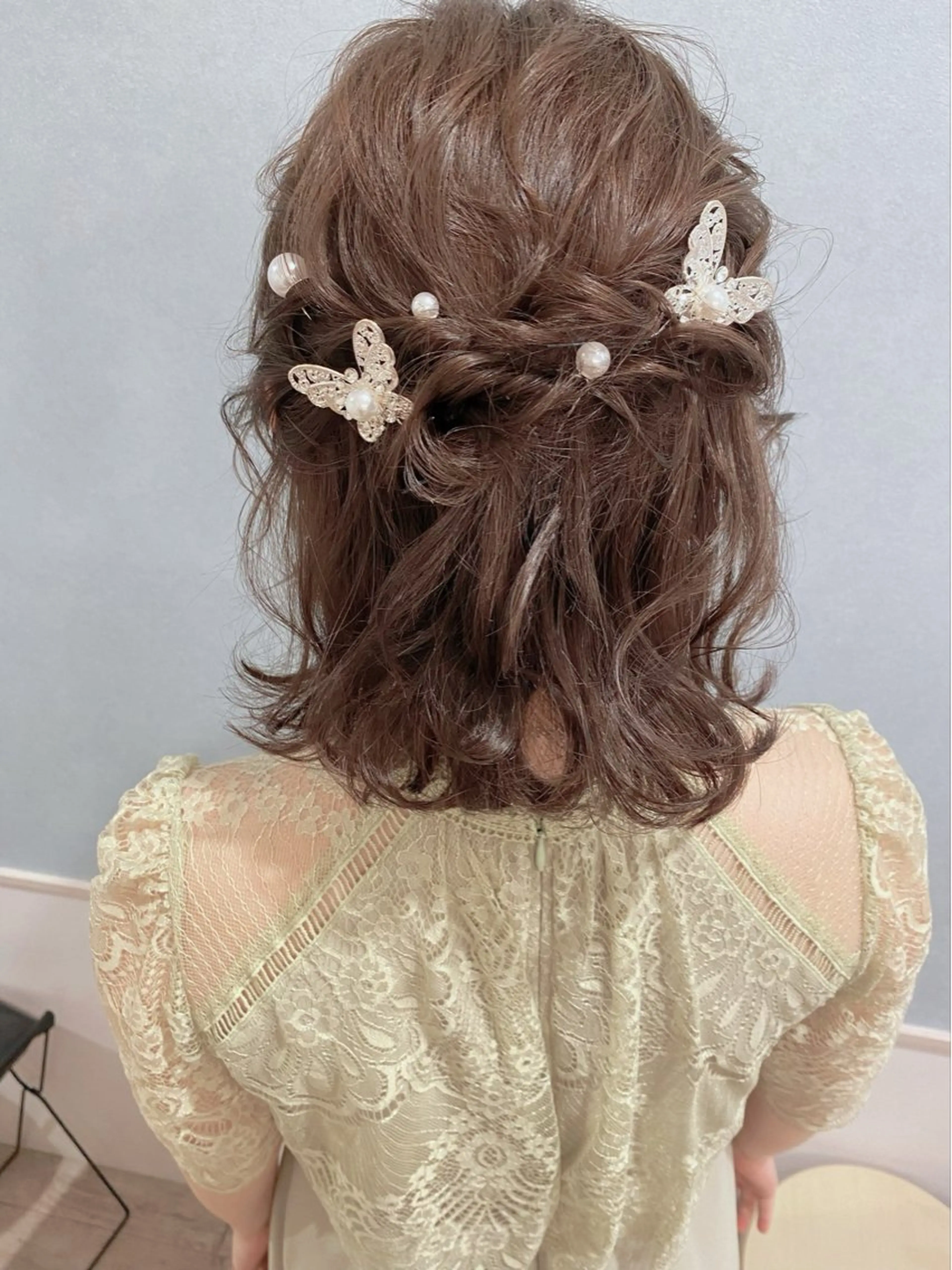 ミディアム ヘアアレンジ セットサロン      ラフテル所属・大阪/ヘアアレンジ /似合わせset💐のヘアスタイル