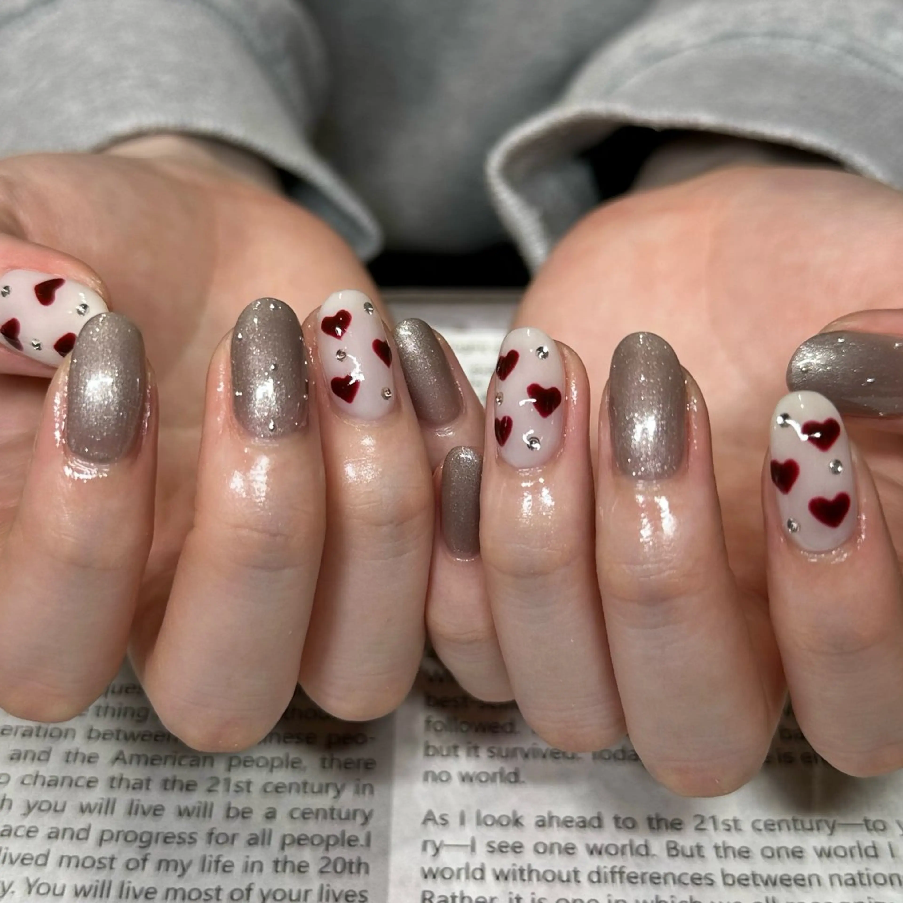 セミロング ハンドネイル M.wish太田川店 💅🏼Arisaのネイルデザイン