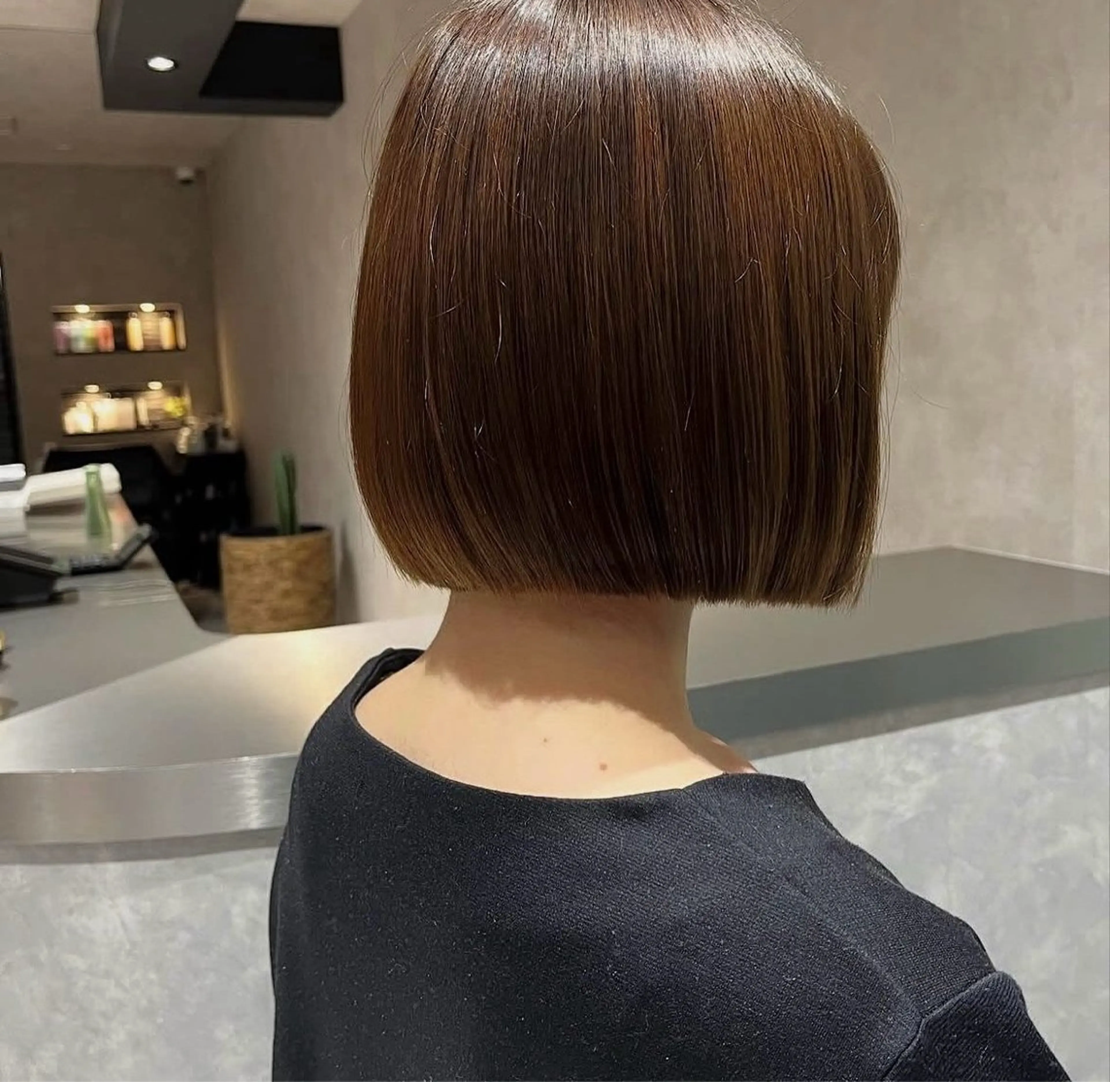 ショート ボブ 髪質改善 縮毛矯正 カット ヘアカラー 《.Xian》ナツミ /ボブ/顔周りカットのヘアスタイル
