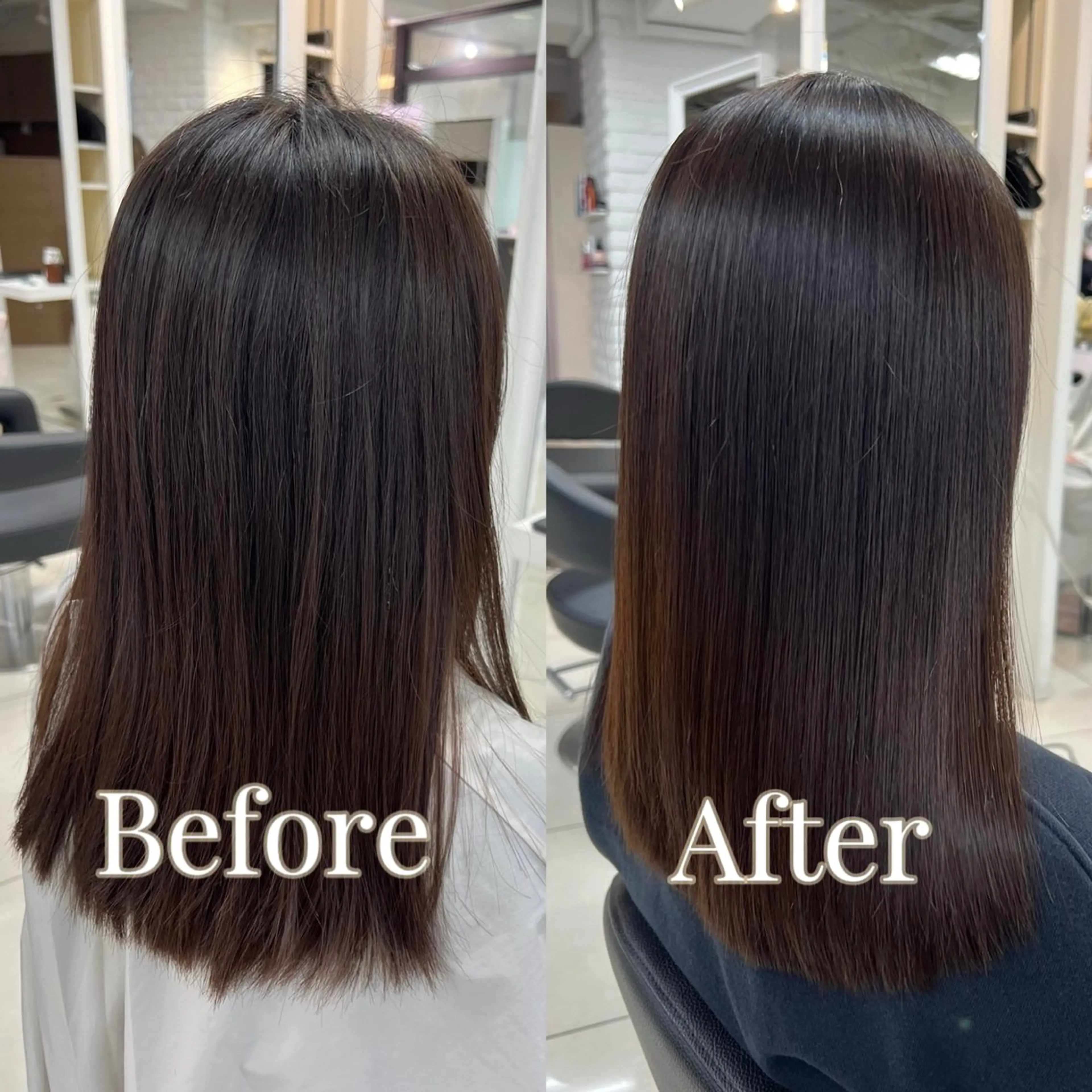 ロング パーマ カット 縮毛矯正 縮毛矯正指名No.1 艶カラー/SHIMAのヘアスタイル